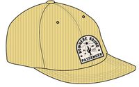 Hazy Recycled Cotton Snapback Cap - Ochre Yellow