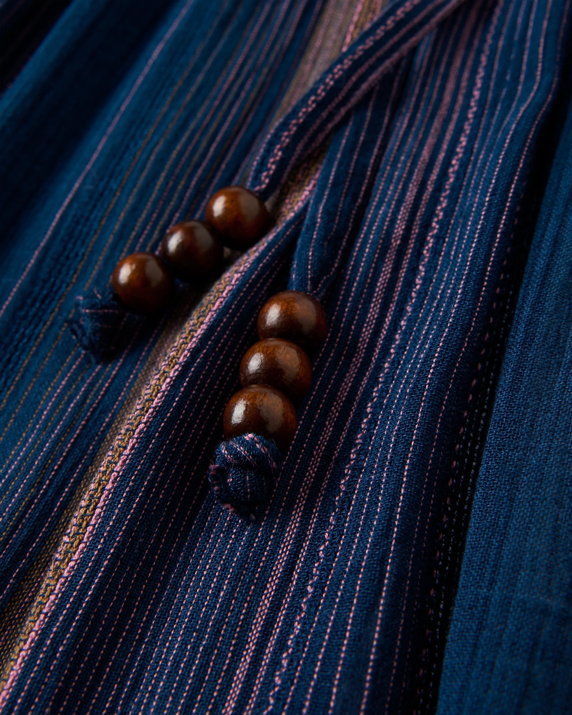 Dew EcoVero Woven Skirt - Dark Denim Multi Stripe