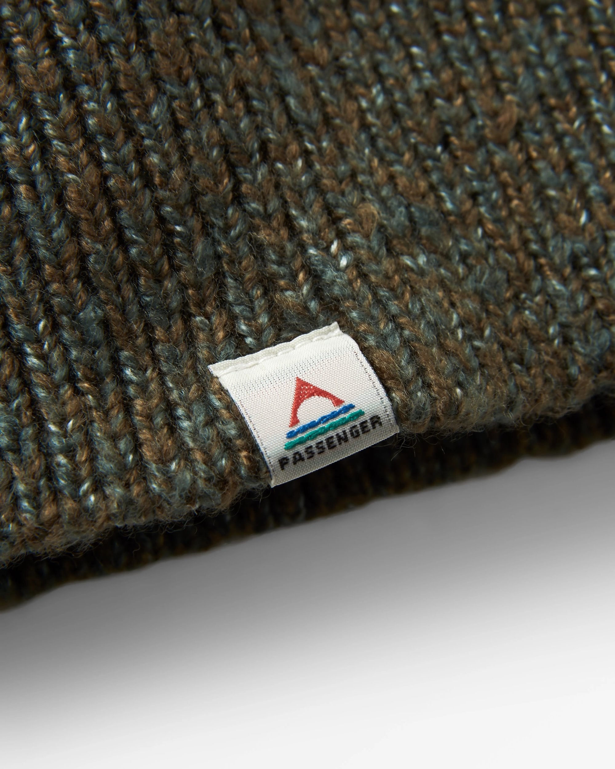Fog Recycled Knitted Jumper - Dark Olive Multi Stripe