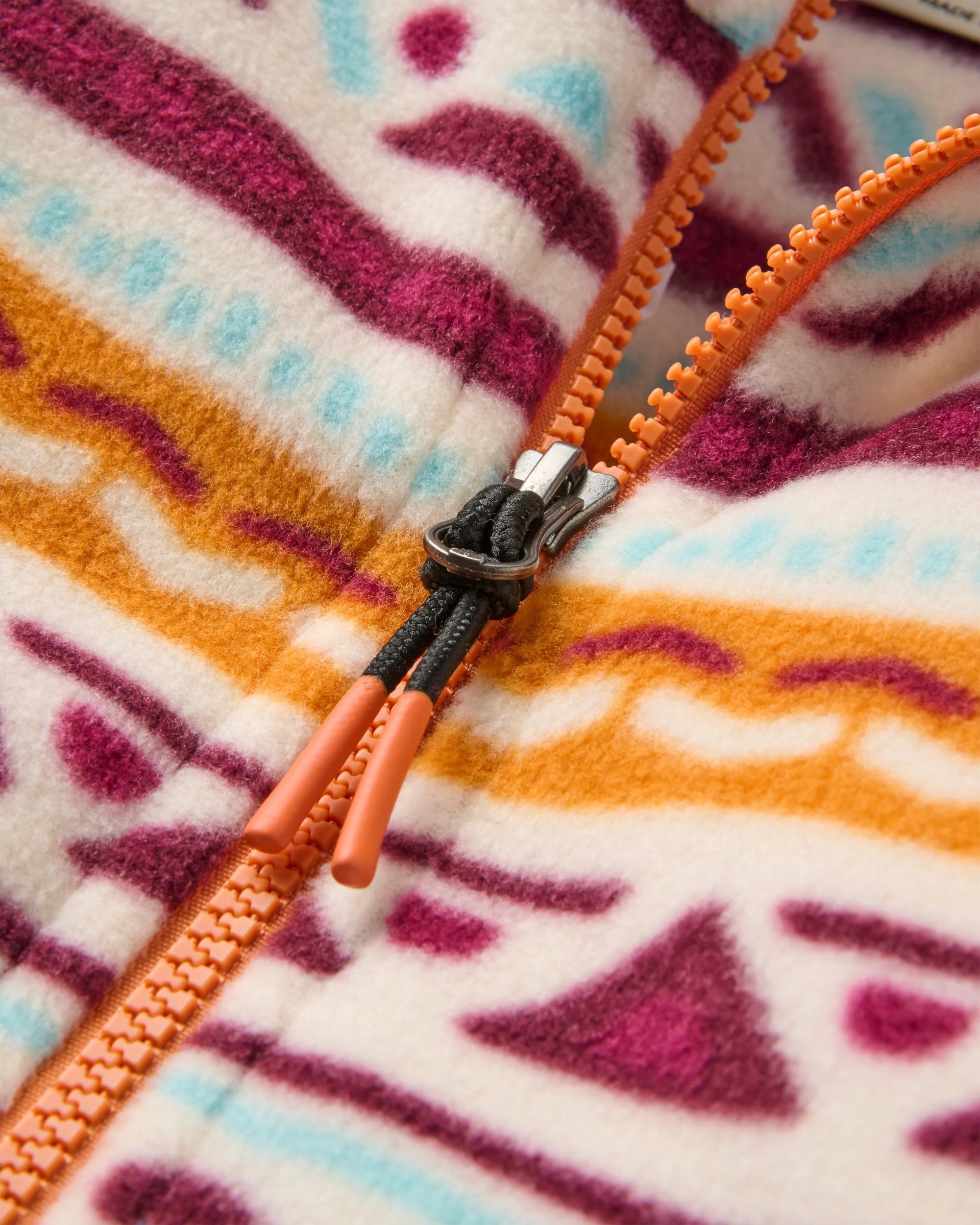 Ayla Recycled Micro Polartec® Fleece - Geo Tracks Birch