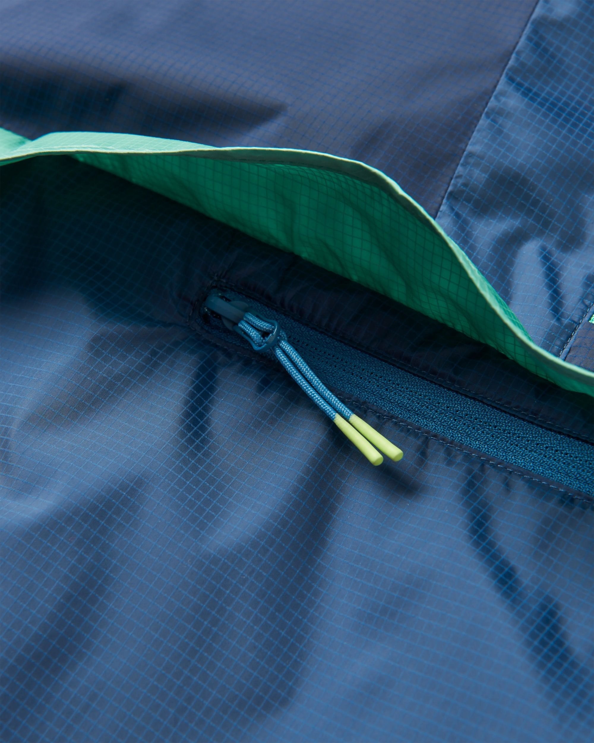 Gusto Recycled Windshell Anorak - Rich Navy/Dark Denim