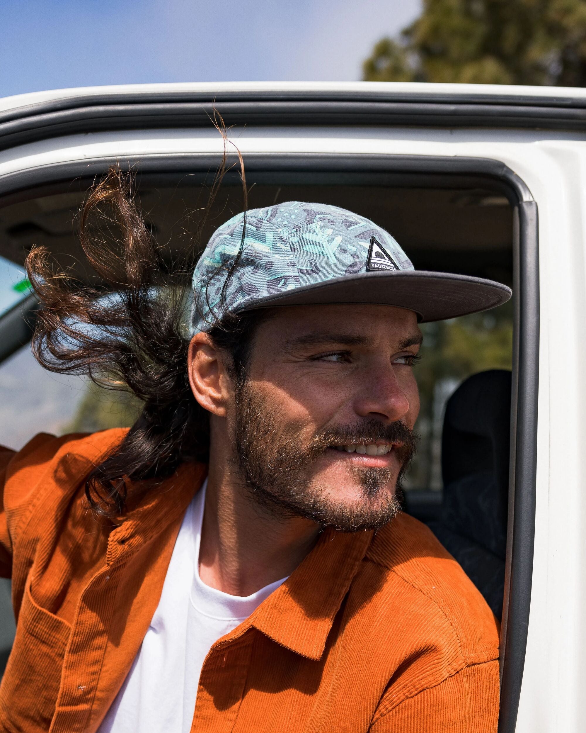 Coast Organic Cotton 5 Panel Cap - Elemental Geo Arctic