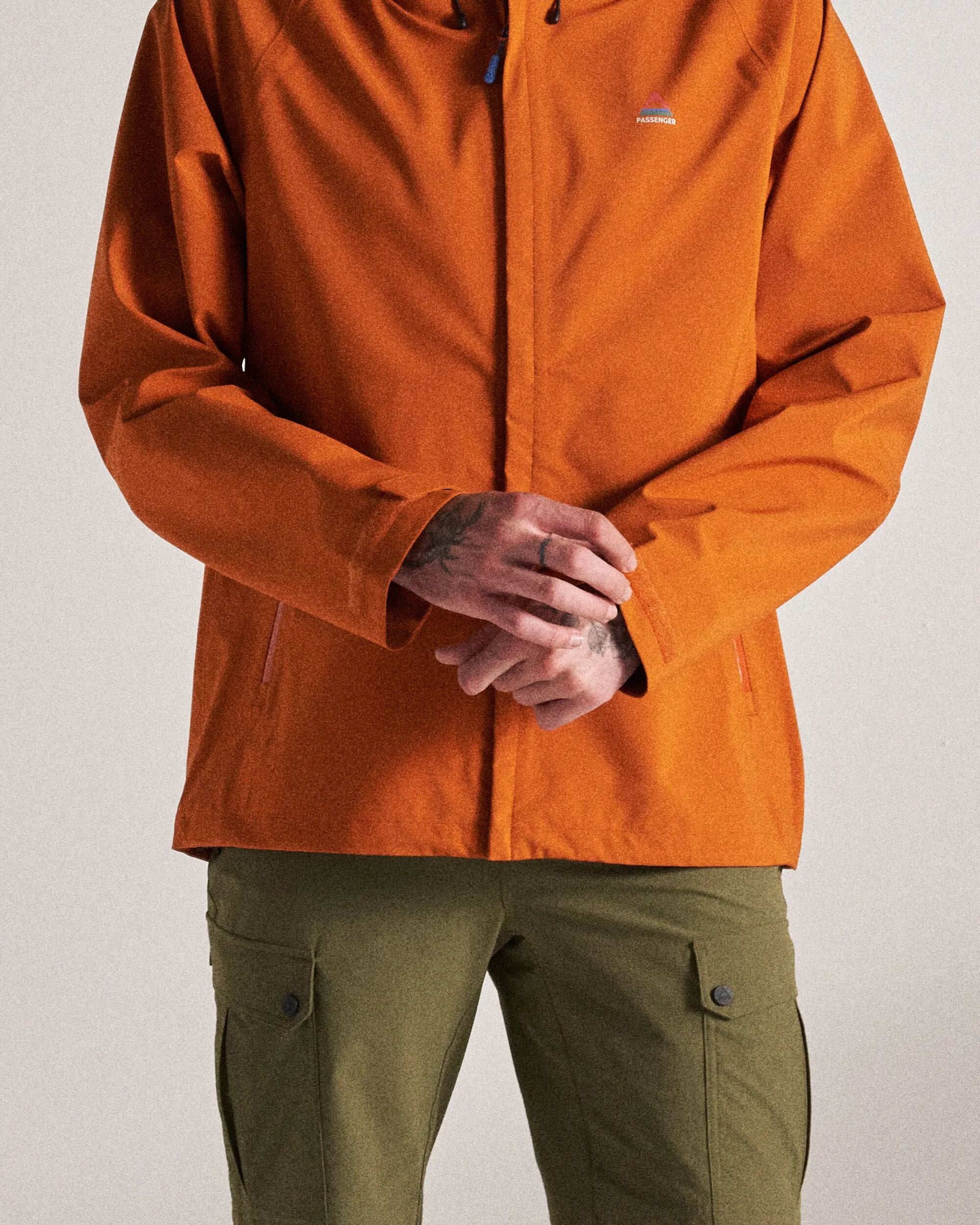 Five Season Recycled Waterproof Jacket - Sunset Orange