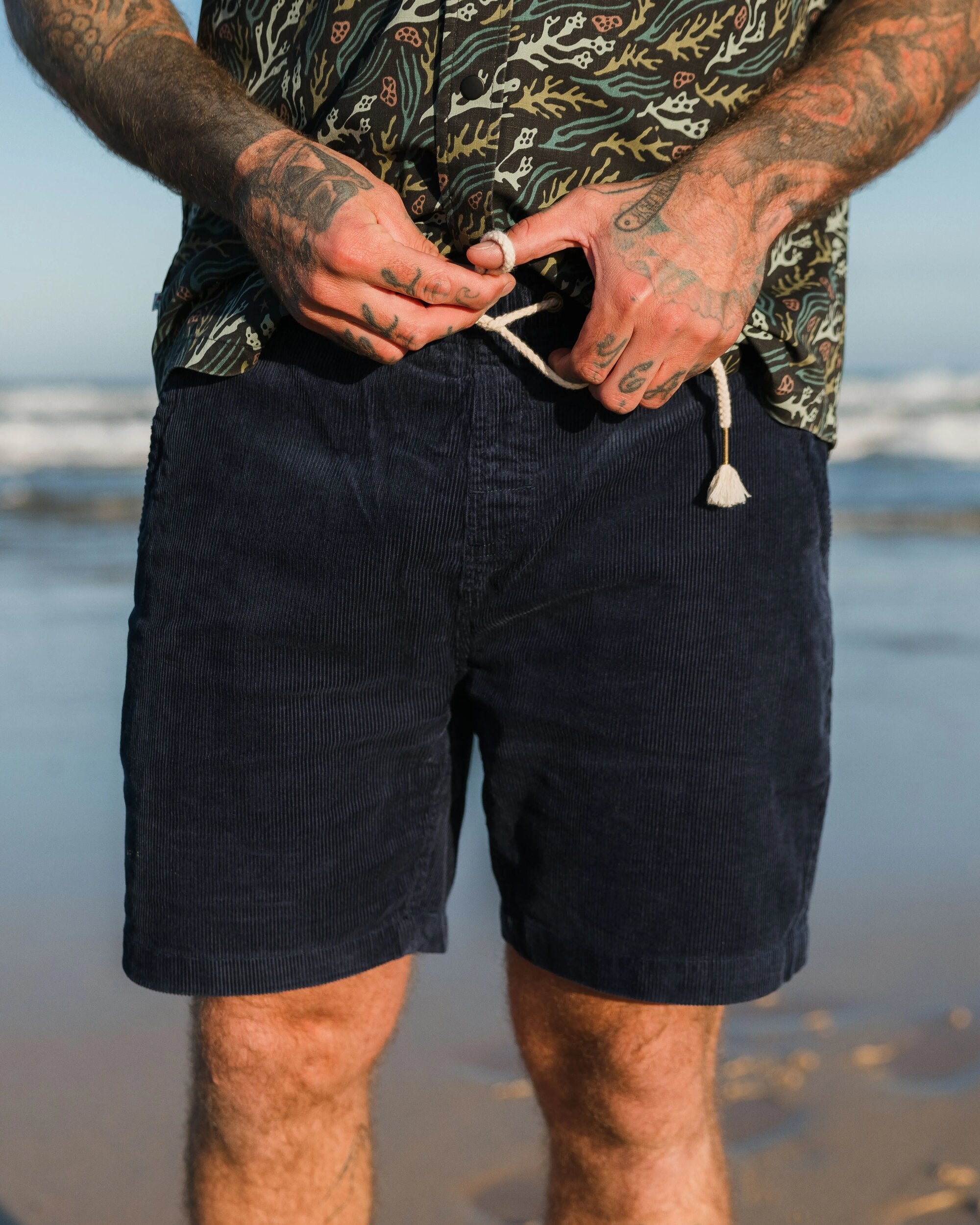 Drifter Corduroy Short - Rich Navy