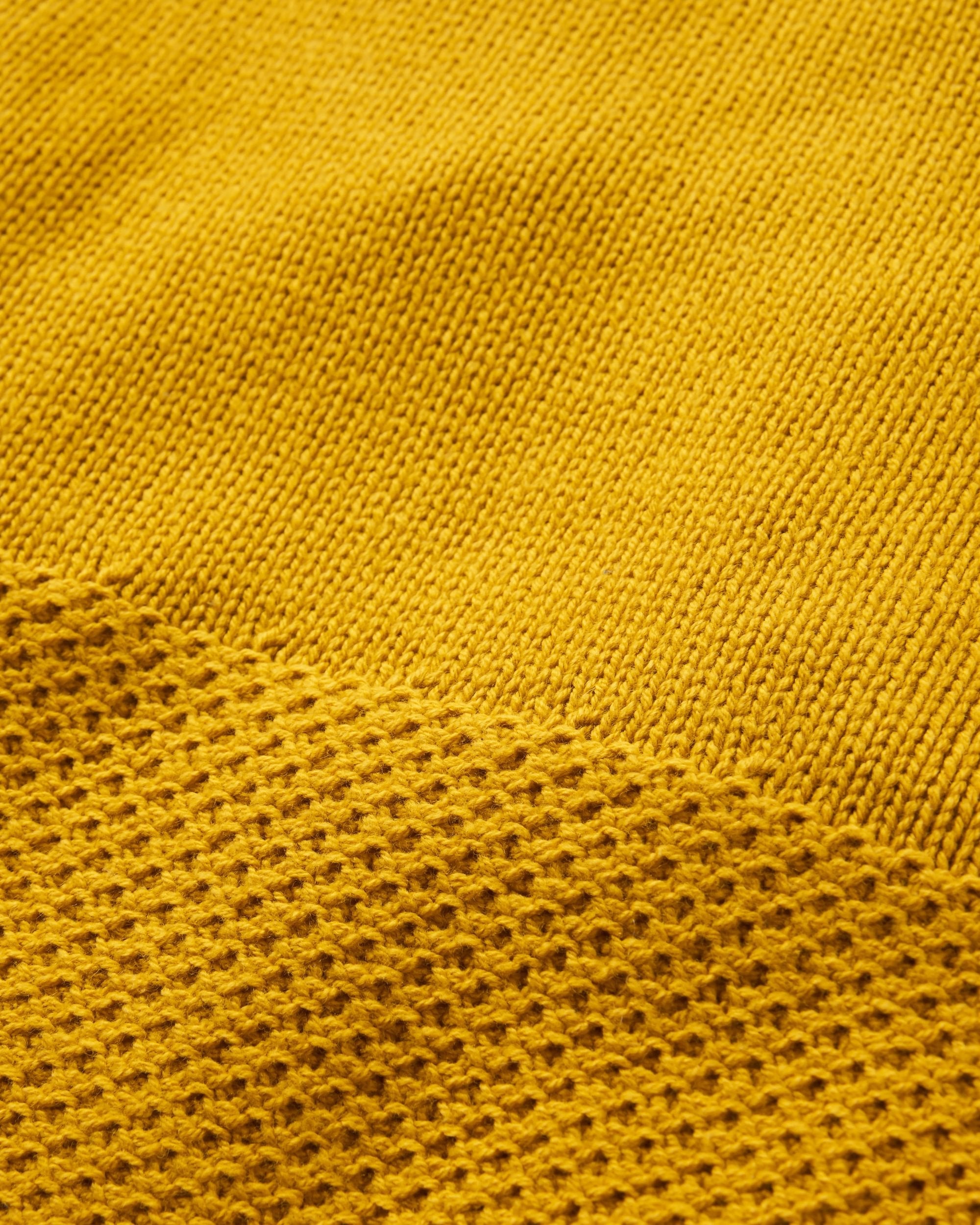Cove Organic Cotton Knitted Jumper - Heritage Yellow