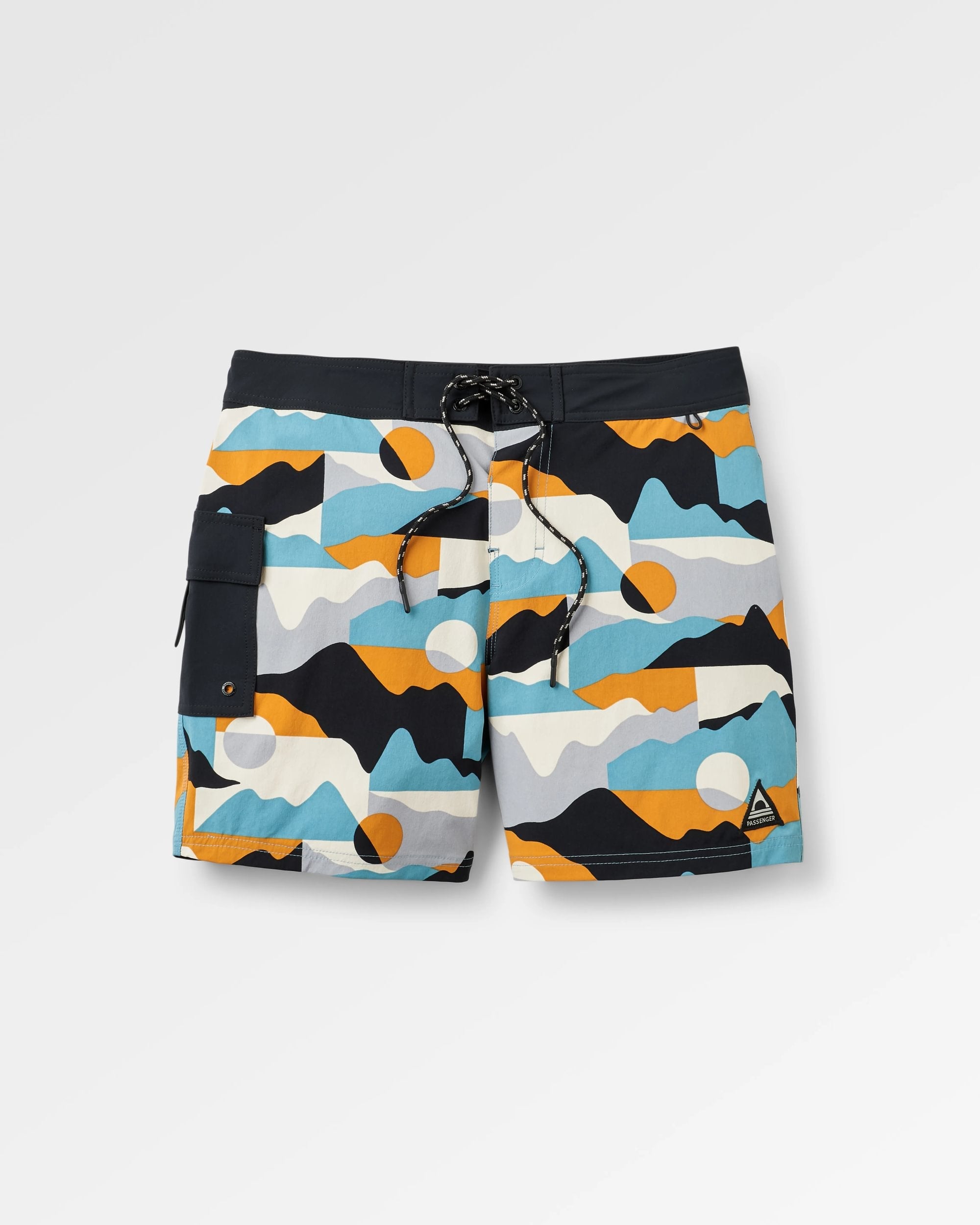 Cutback NetPlus® Recycled Boardshort - Vista Patchwork Arctic