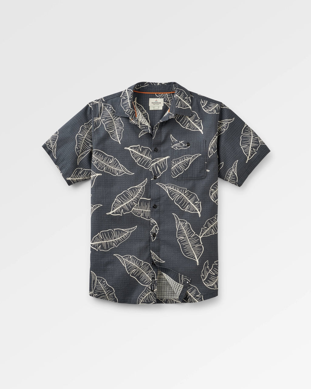 Chill Textured Short Sleeve Shirt - Palm Faded Black