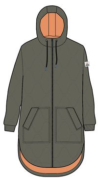 Flora Long Recycled Insulated Parka - Dusty Olive