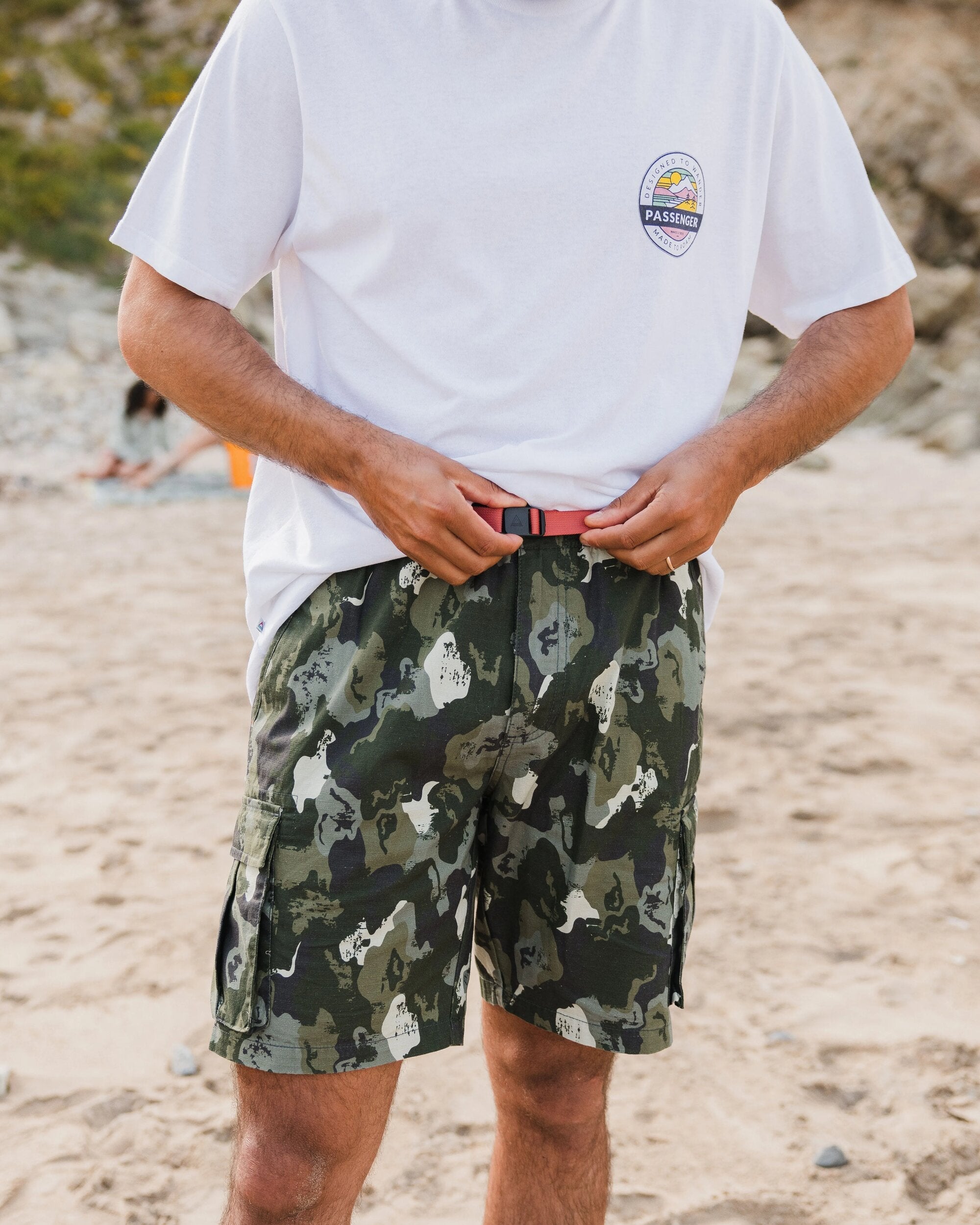 Adventurer Cargo Cotton Short - Sycamore Khaki Camo