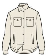 Iguazu Grid Polar Fleece Shirt - Birch