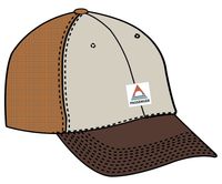Heritage Mesh Snapback Cap - Cappuccino