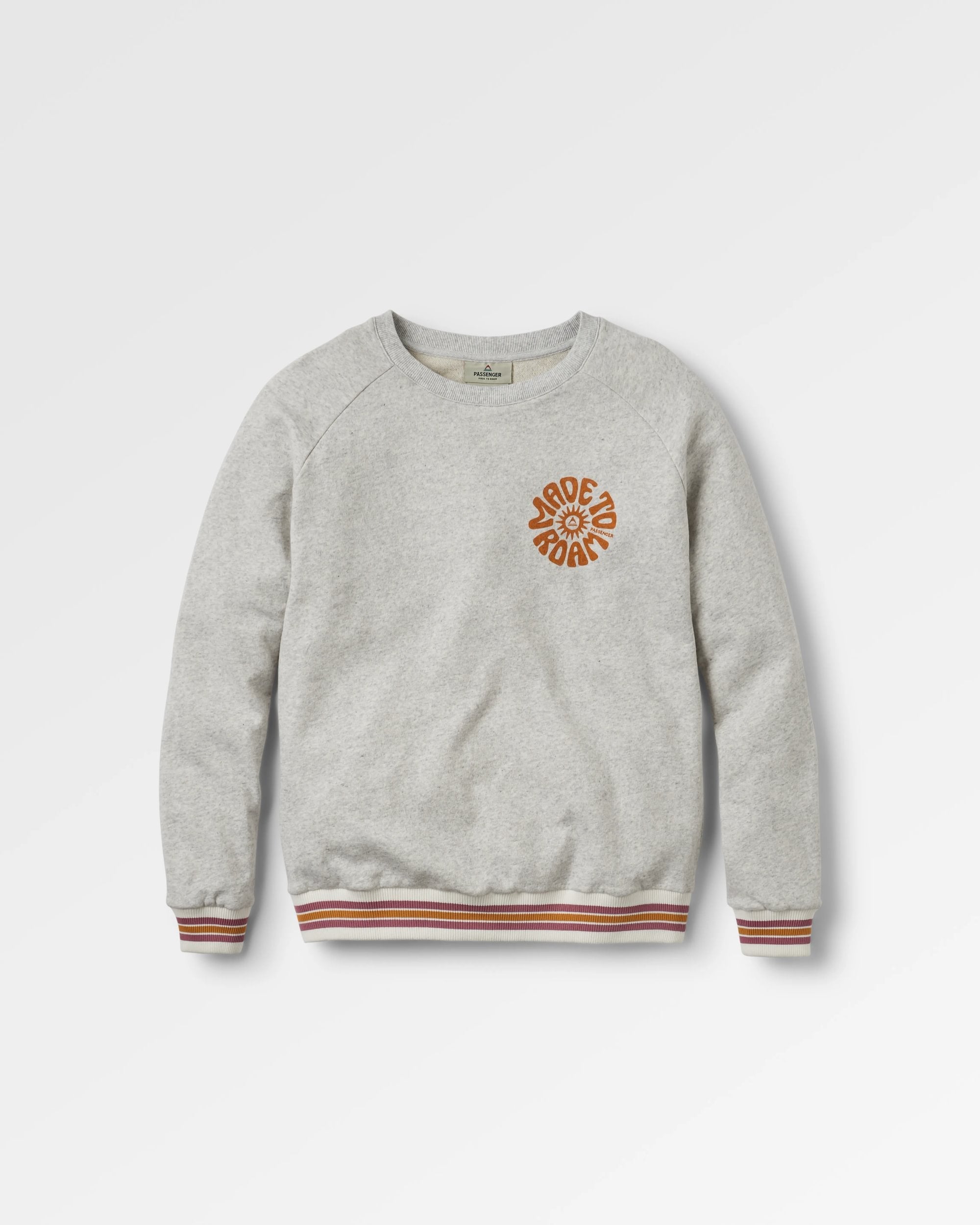 Fade Organic Cotton Sweatshirt - Light Grey Marl