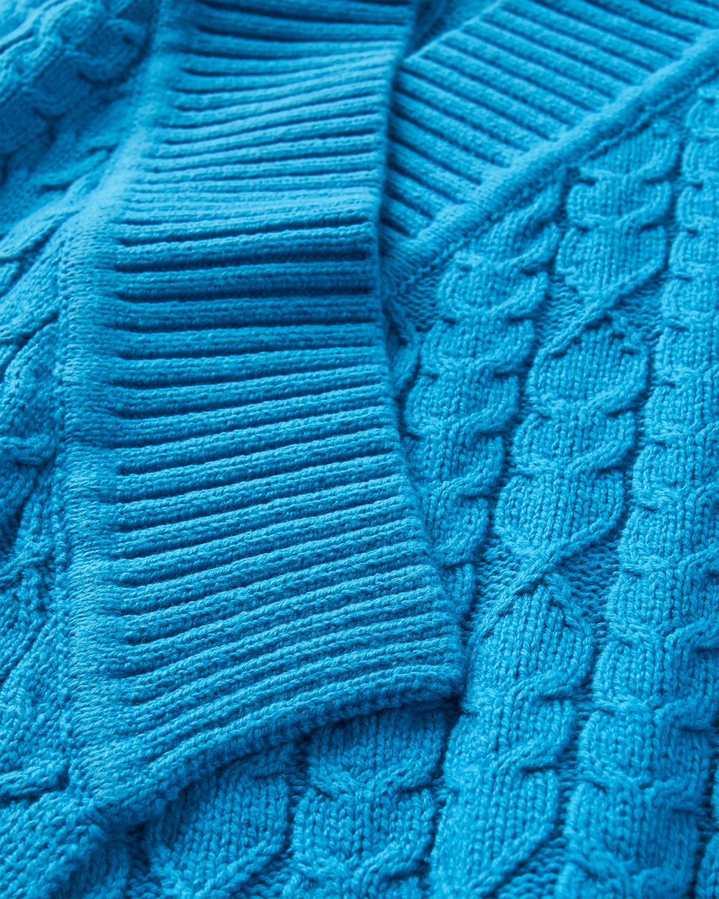 Homely Knitted Cardigan - Bluejay