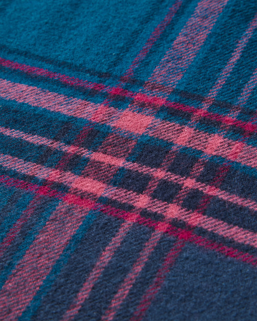 Flurry Woven Top - Tidal Blue/Wild Berry Check