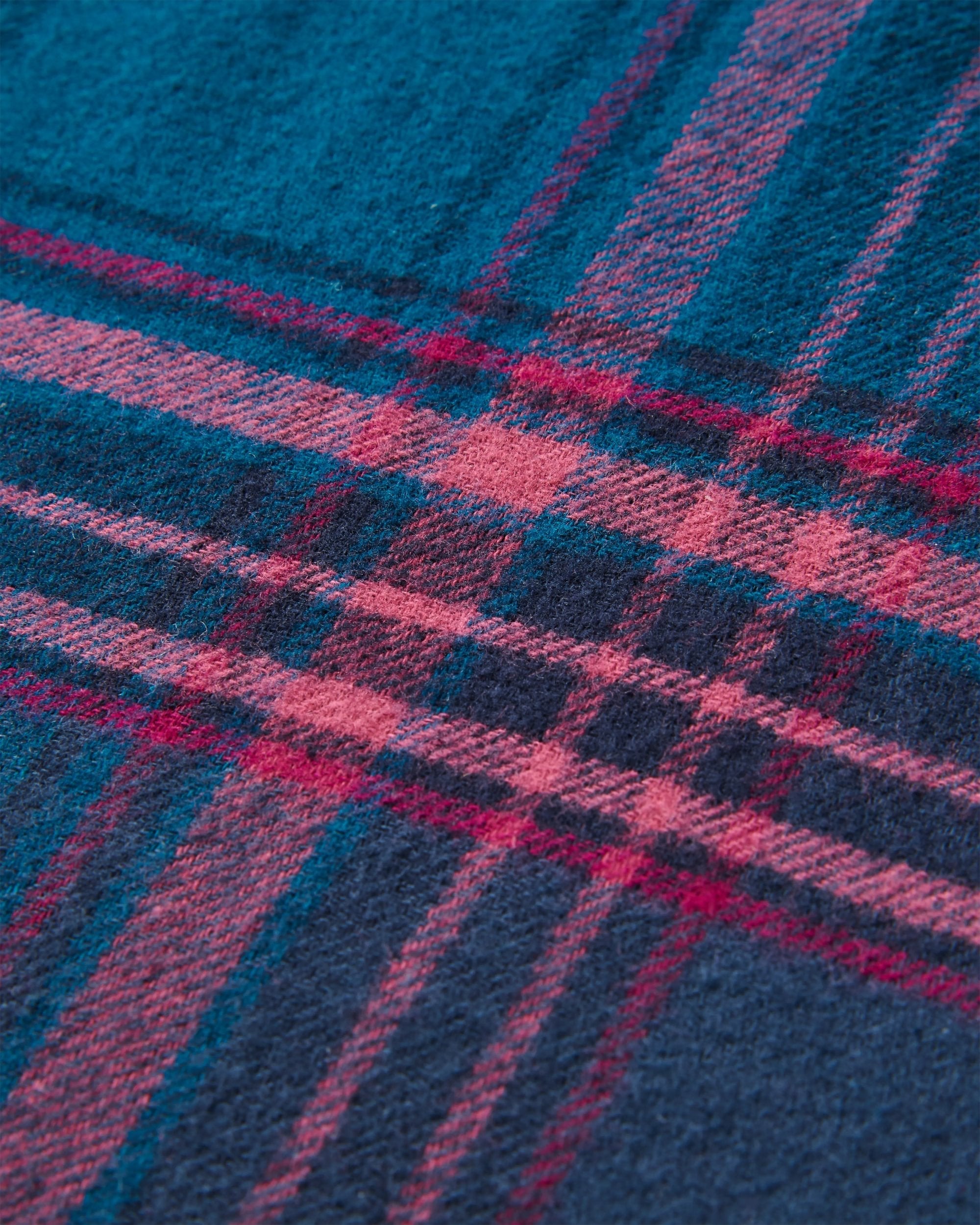 Flurry Woven Top - Tidal Blue/Wild Berry Check