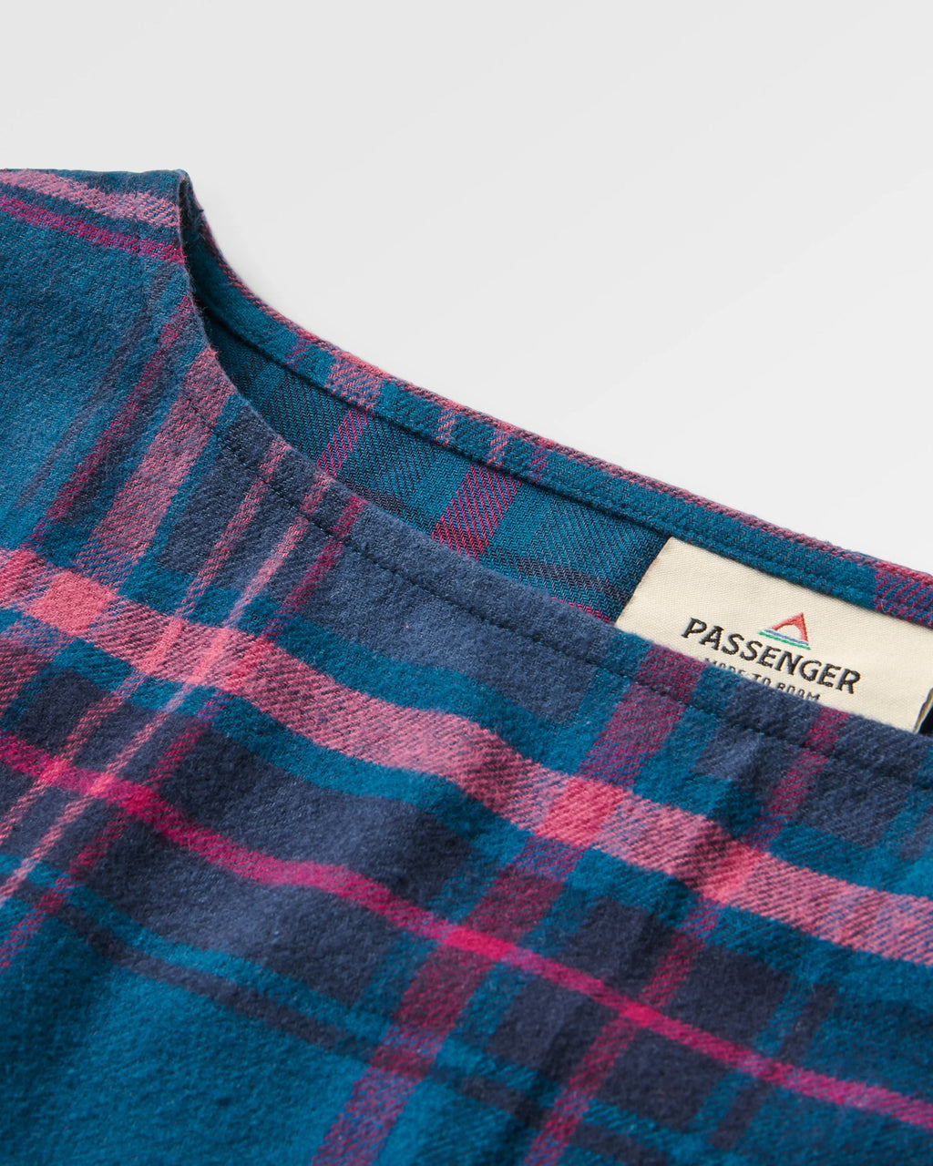 Flurry Woven Top - Tidal Blue/Wild Berry Check
