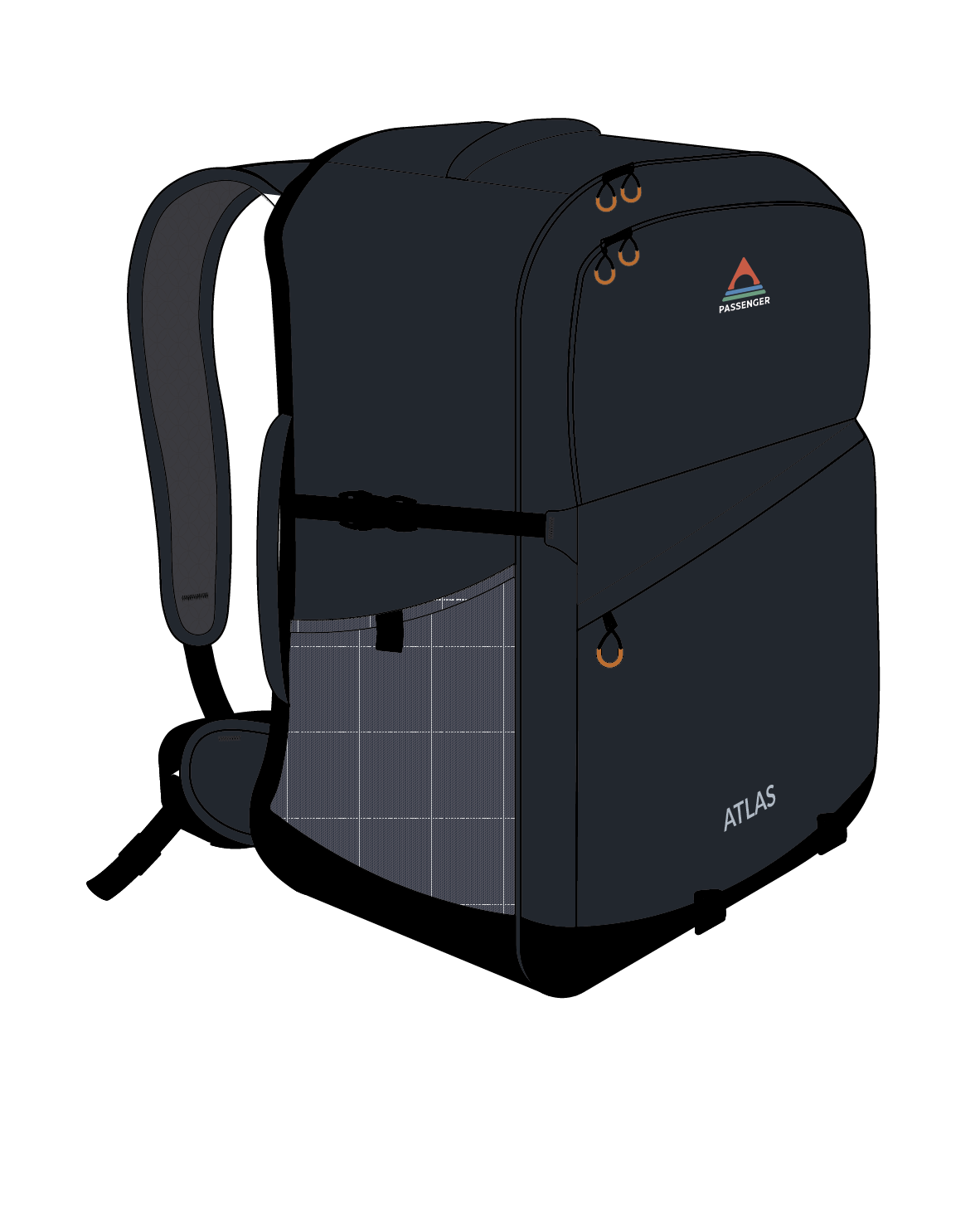 Atlas Recycled Backpack Duffel - Black