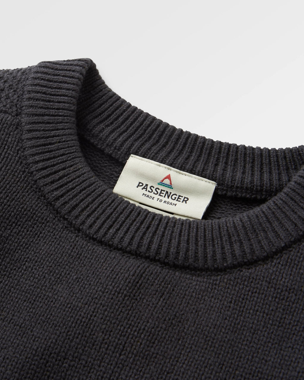 Cove Organic Cotton Knitted Jumper - Black