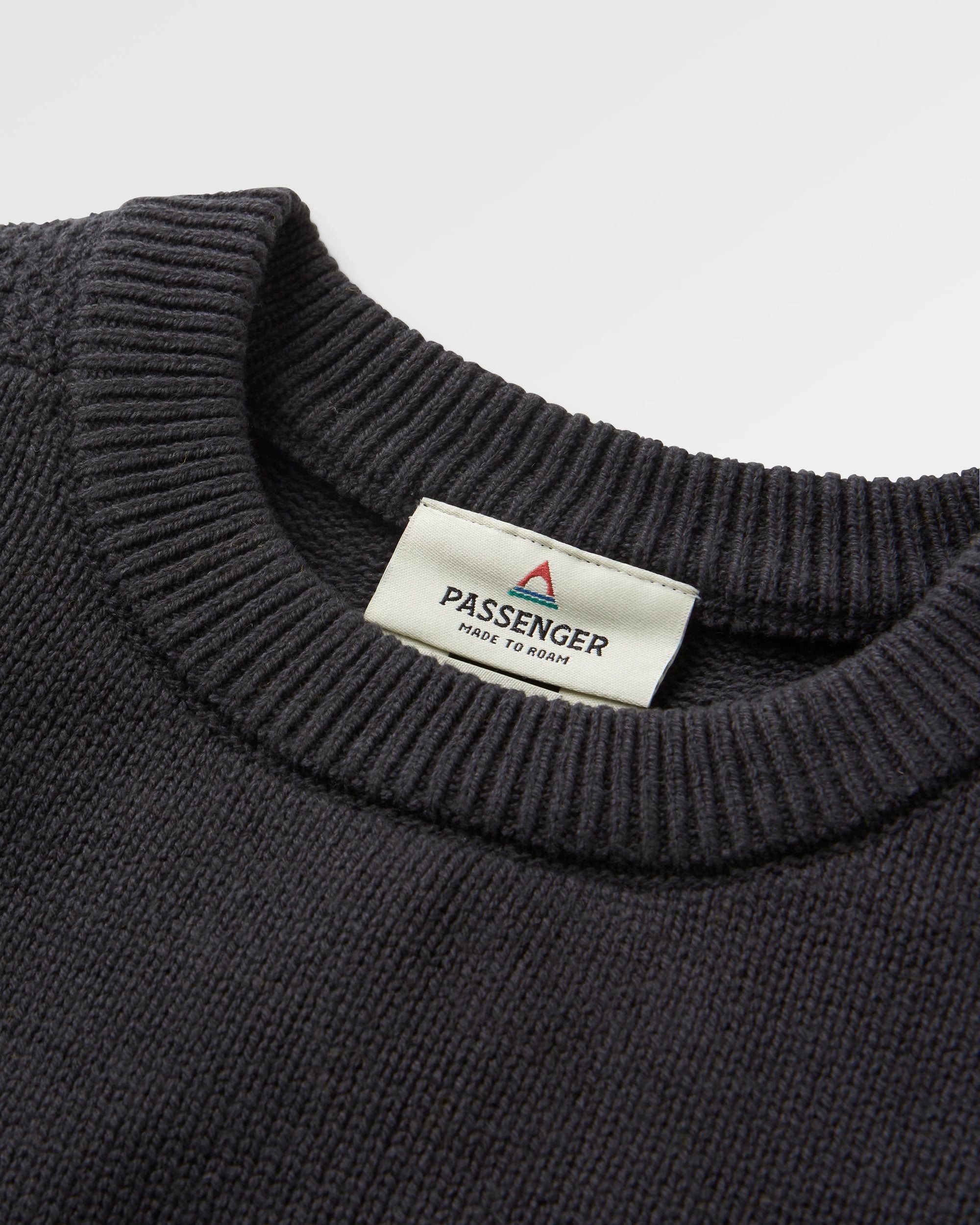 Cove Organic Cotton Knitted Jumper - Black