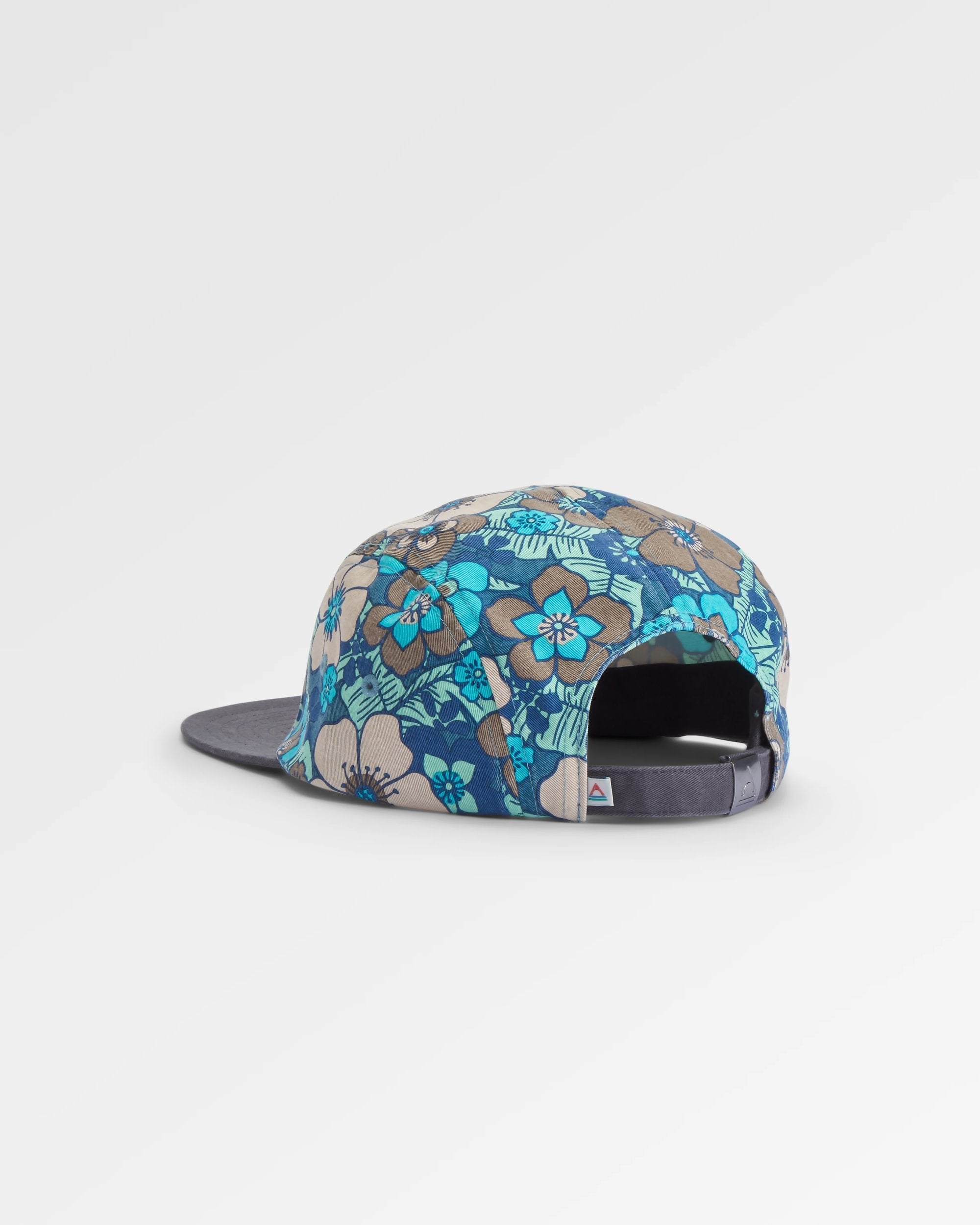 Coast Organic Cotton 5 Panel Cap - Vintage Floral Aqua