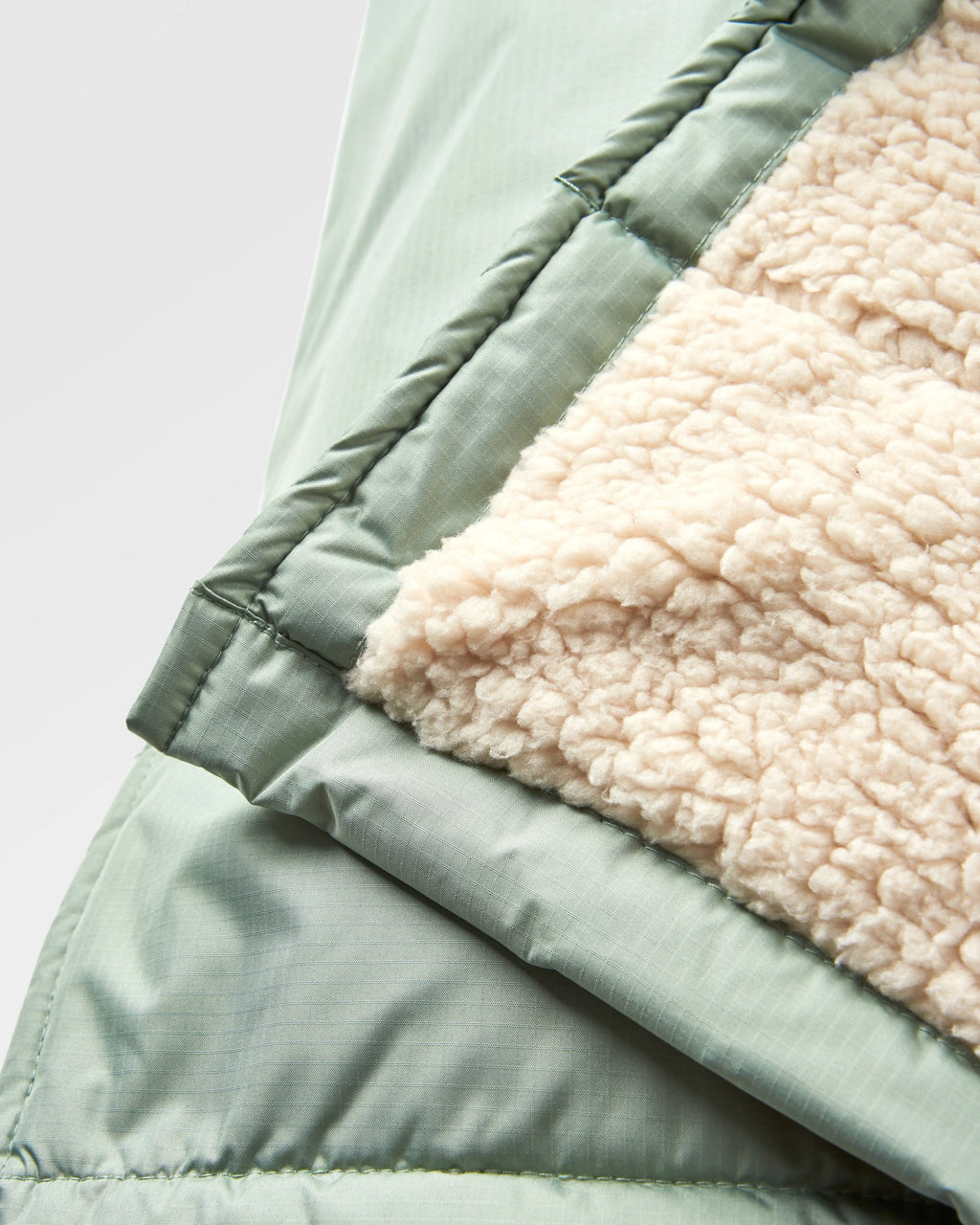 Escapism Recycled Sherpa Lined Changing Robe - Pistachio