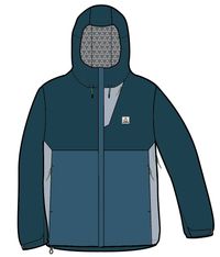 Downpour Recycled Waterproof Jacket - Tidal Blue/Blue Steel