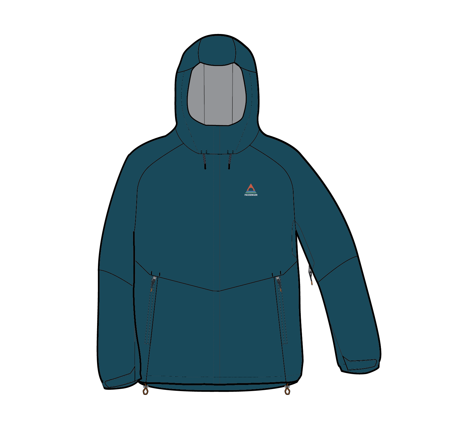 Five Season Recycled Waterproof Jacket - Tidal Blue