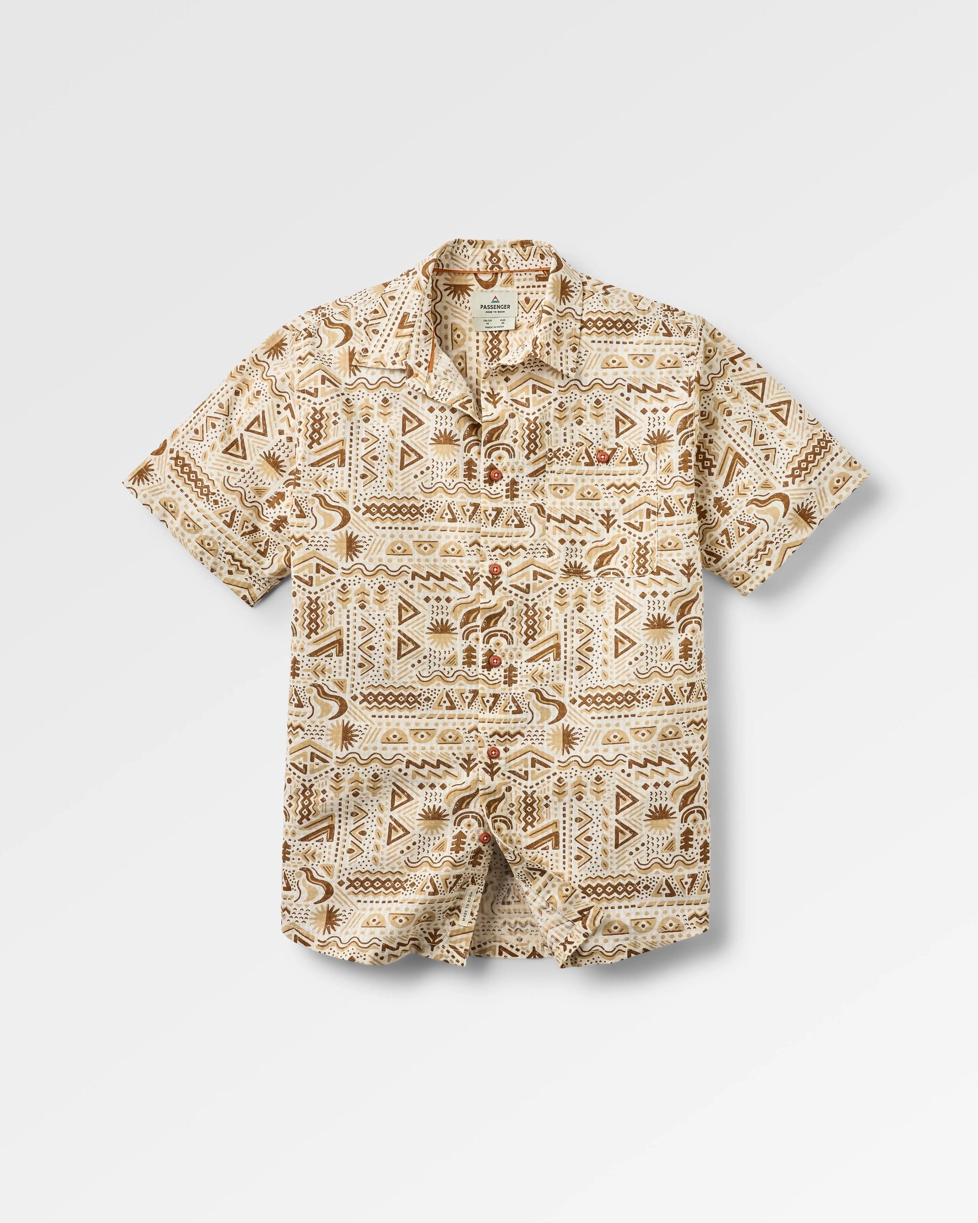 Chill Textured Short Sleeve Shirt - Elemental Geo Birch