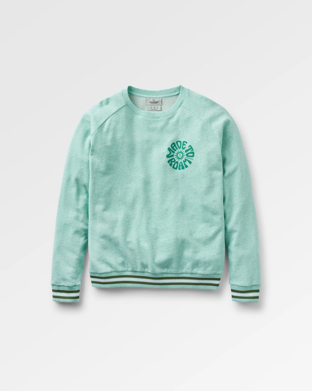 Fade Organic Cotton Sweatshirt - Aqua Marl