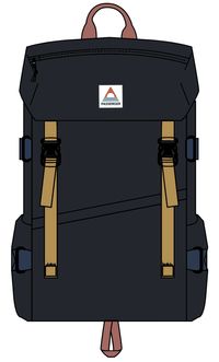 Boondocker Recycled 26L Backpack - Black/Multi