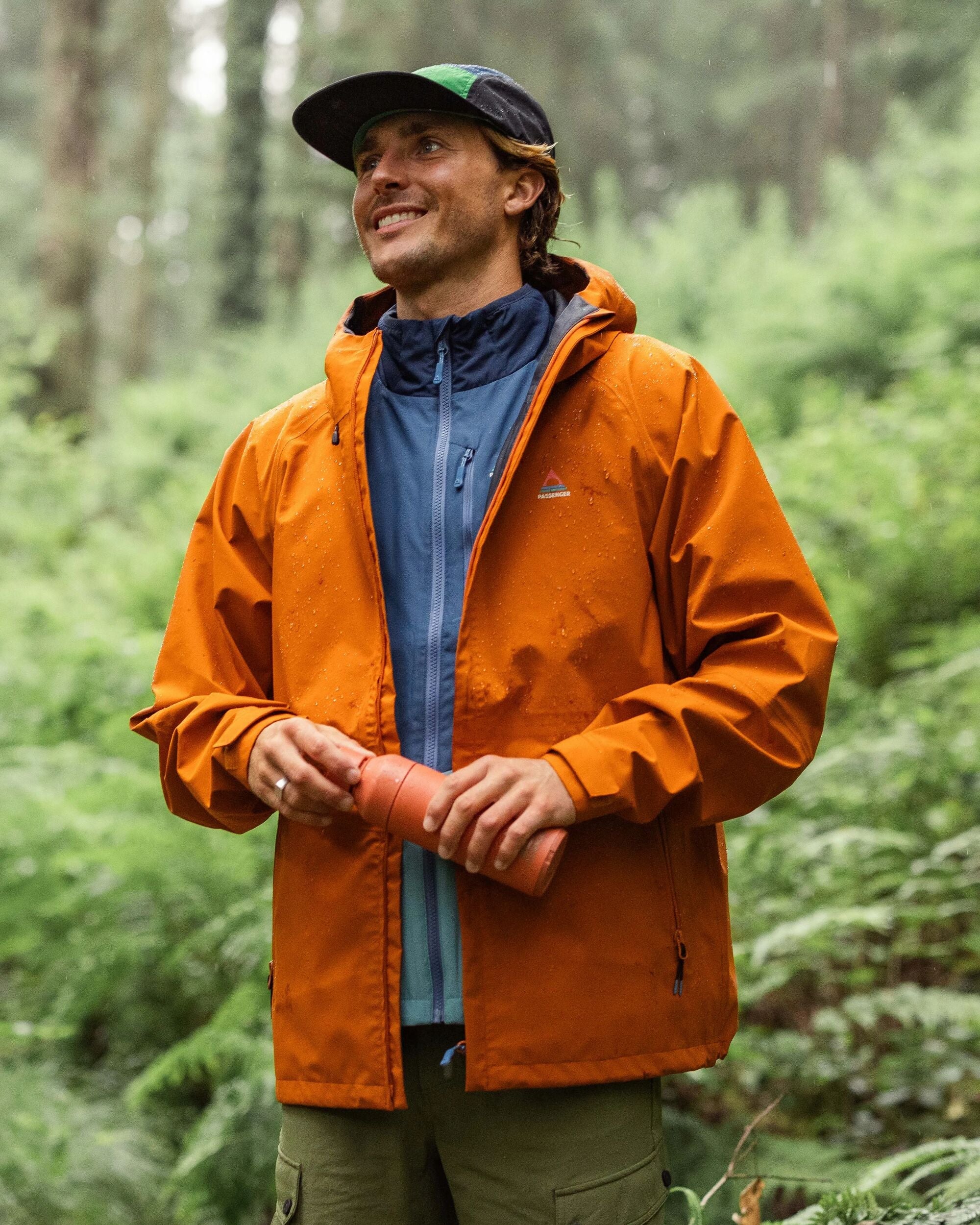 Five Season Recycled Waterproof Jacket - Sunset Orange