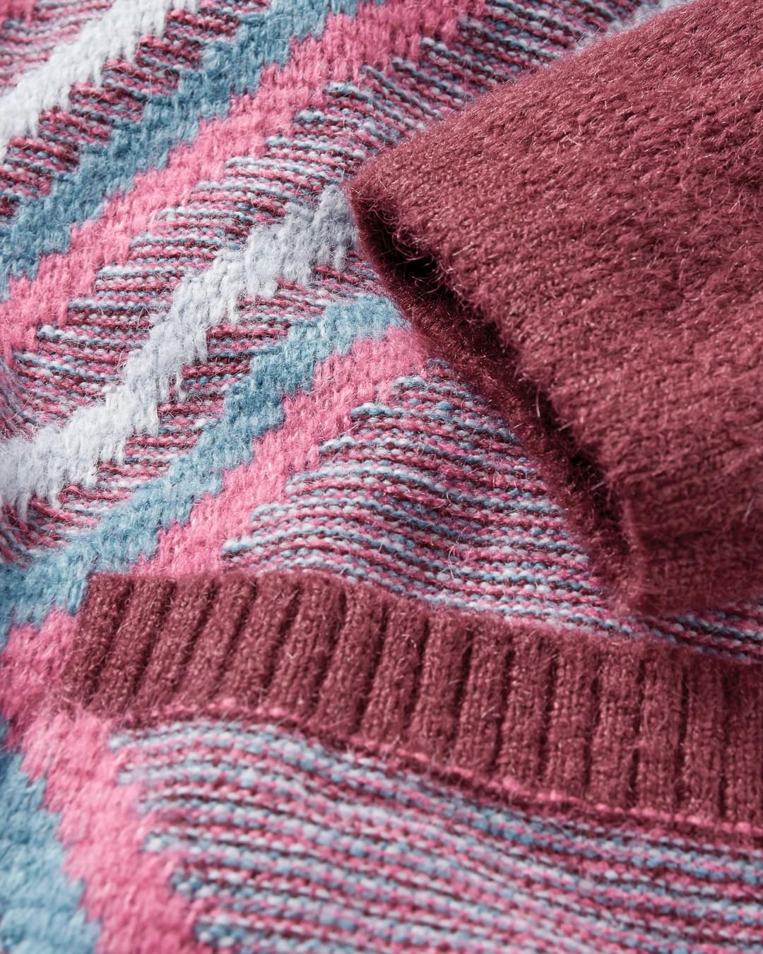 Homestead Recycled Cardigan - Wine