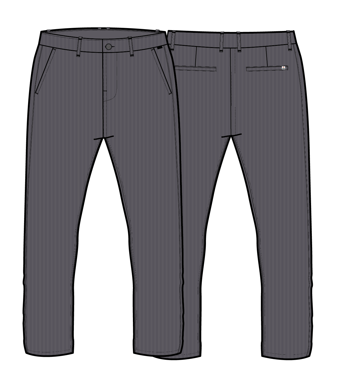 365 Cord Trouser - Charcoal