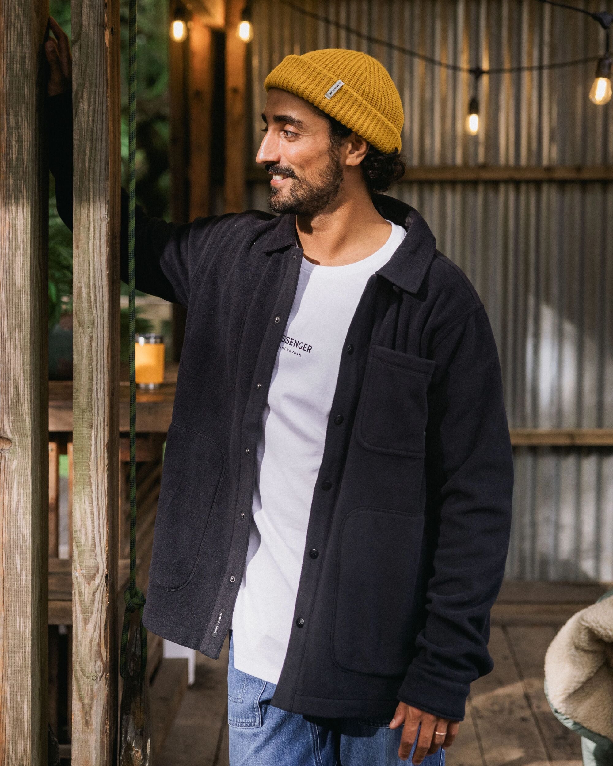 Adapt Fleece Overshirt - Black