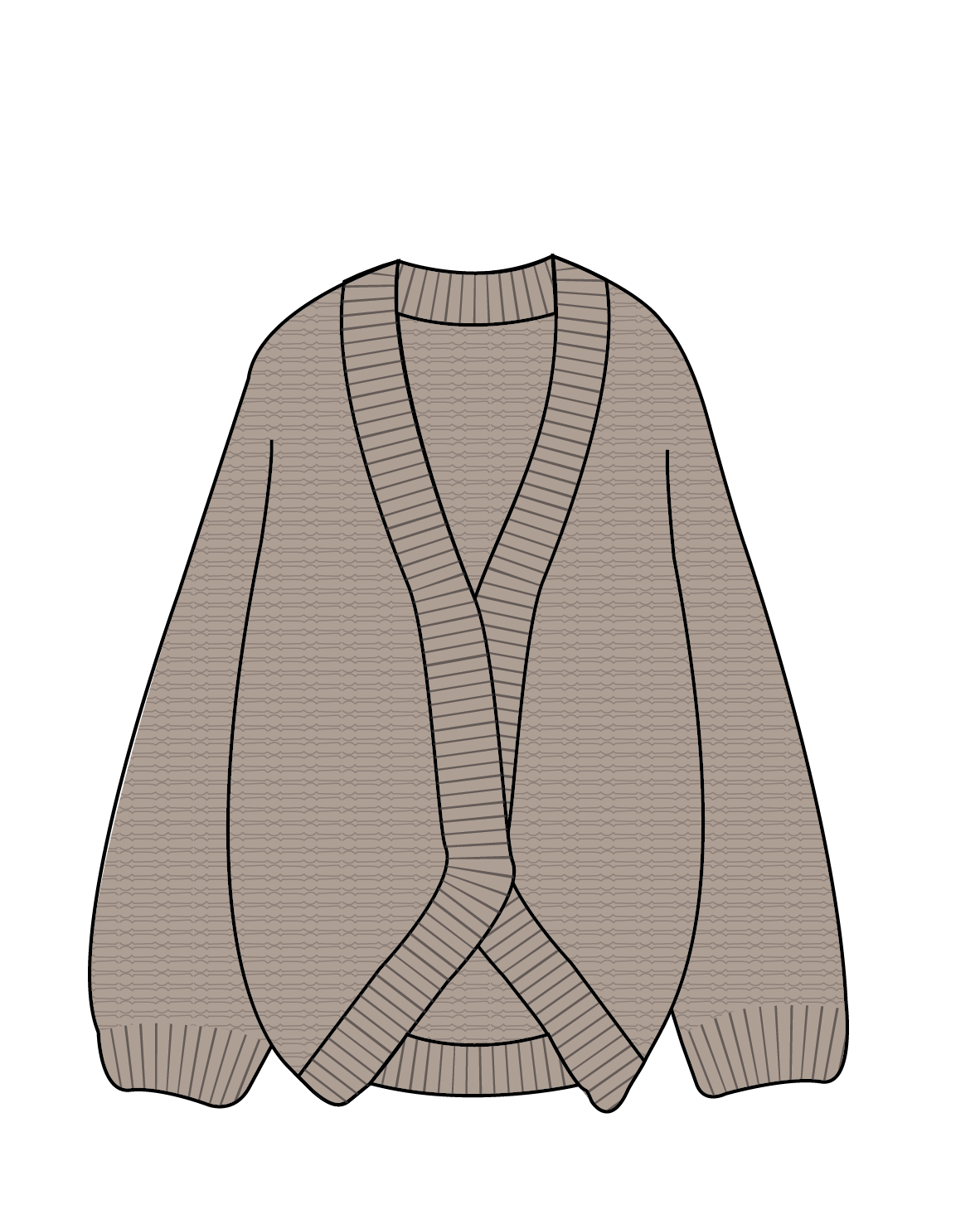 Homely Knitted Cardigan - Simply Taupe
