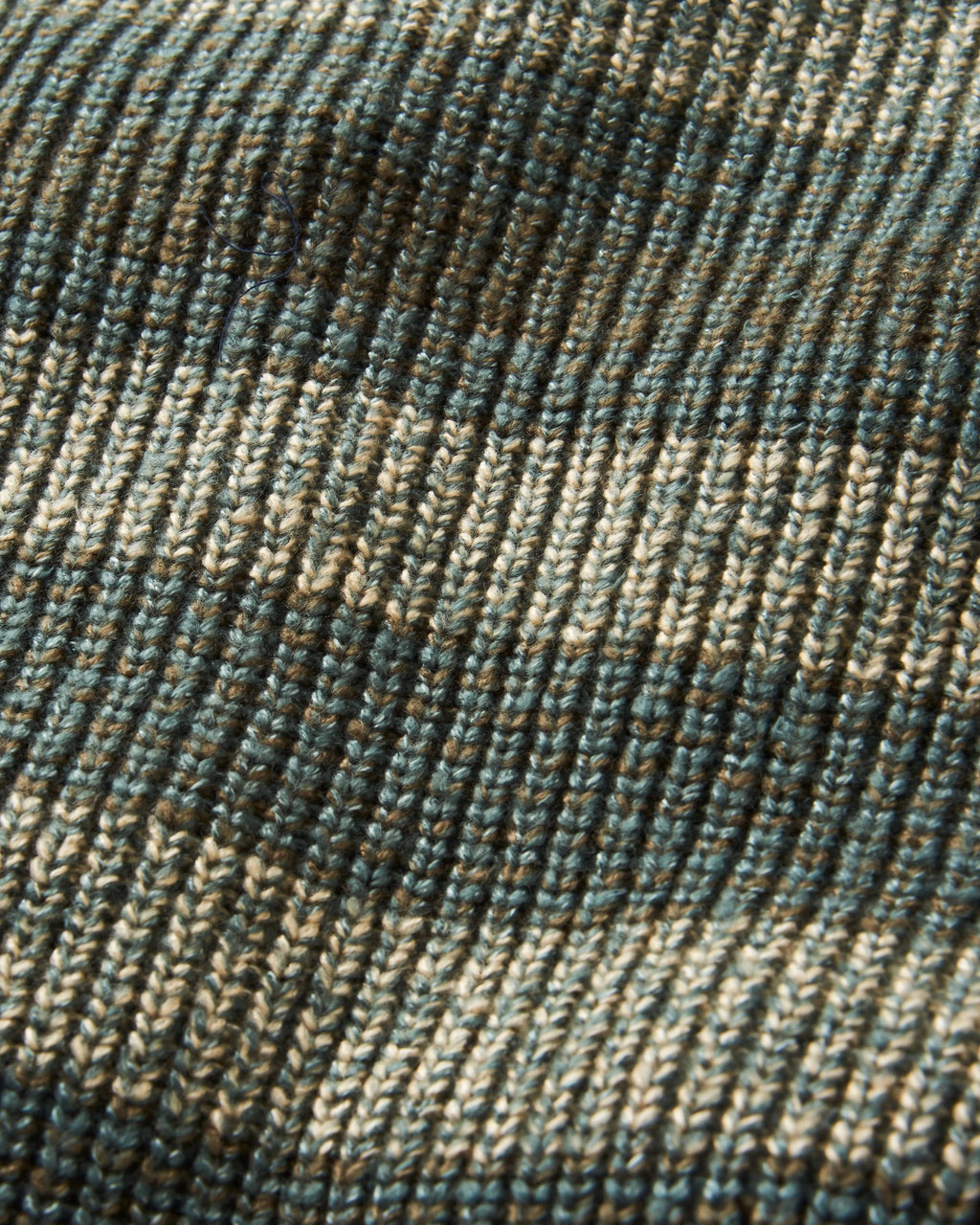 Fog Recycled Knitted Jumper - Dark Olive Multi Stripe