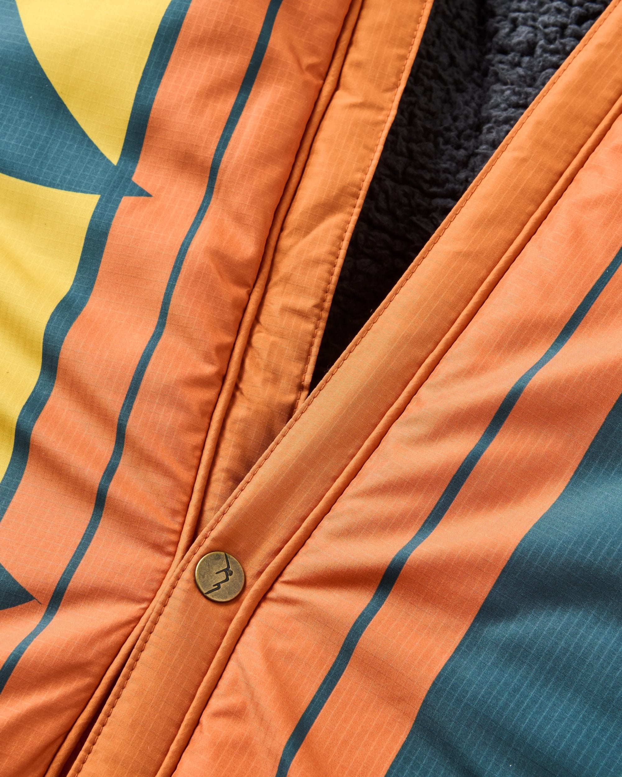 Cabin Recycled Sherpa Blanket - Retro Orange