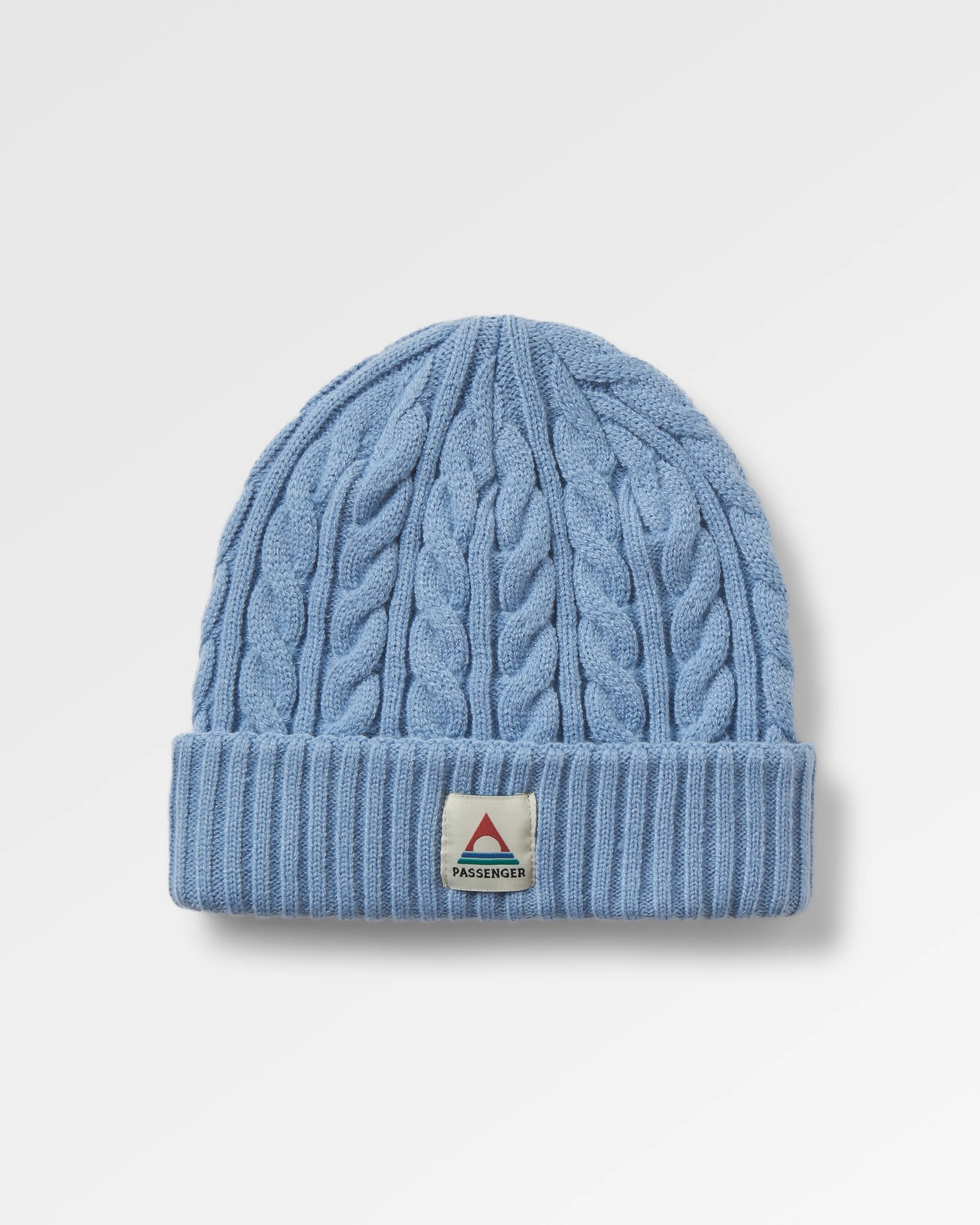 Fireside Recycled Cable Knit Beanie - Faded Denim