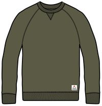 Heritage Recycled Cotton Sweatshirt - Khaki
