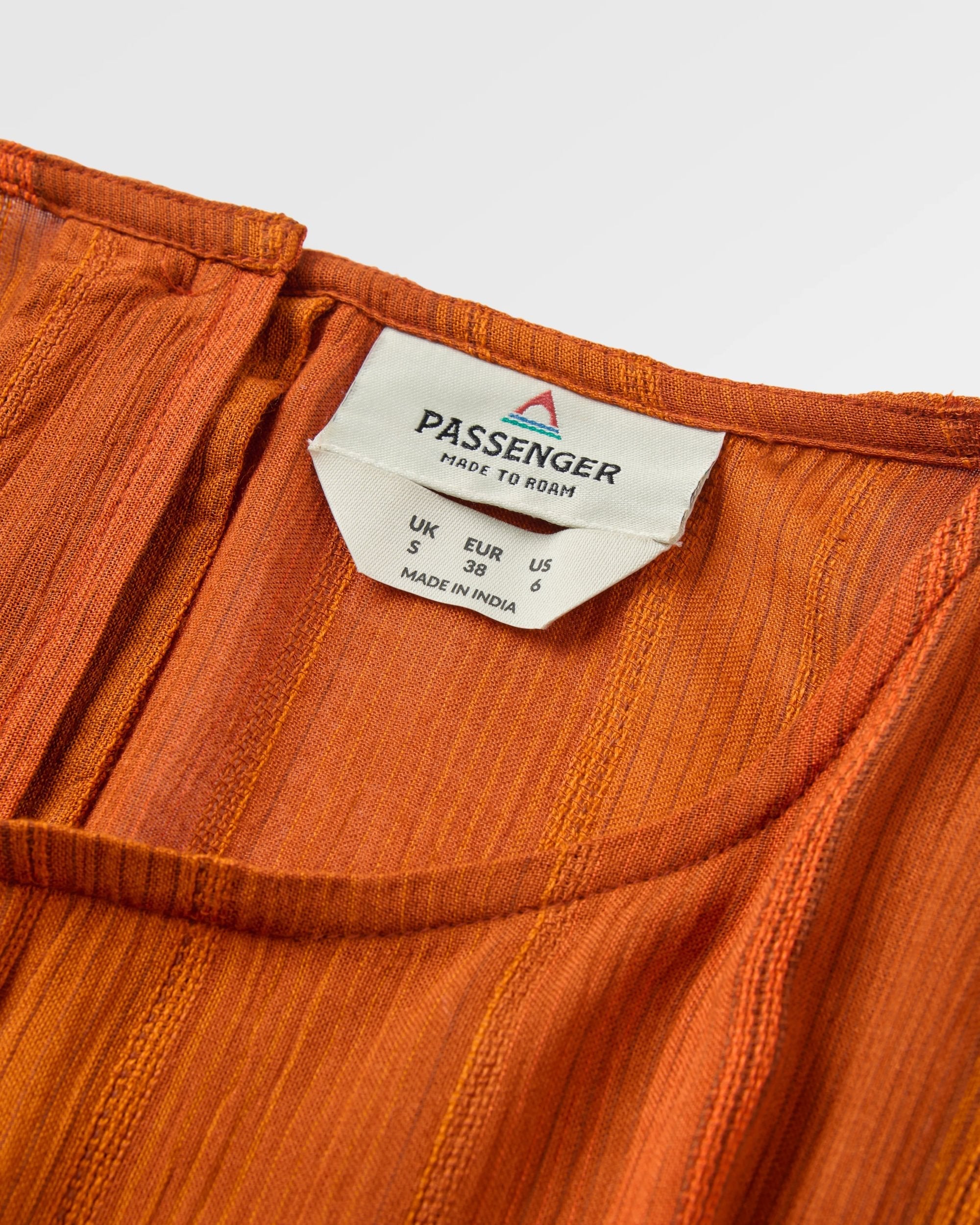 Clarity Short Skort Dress - Ember Orange Stripe
