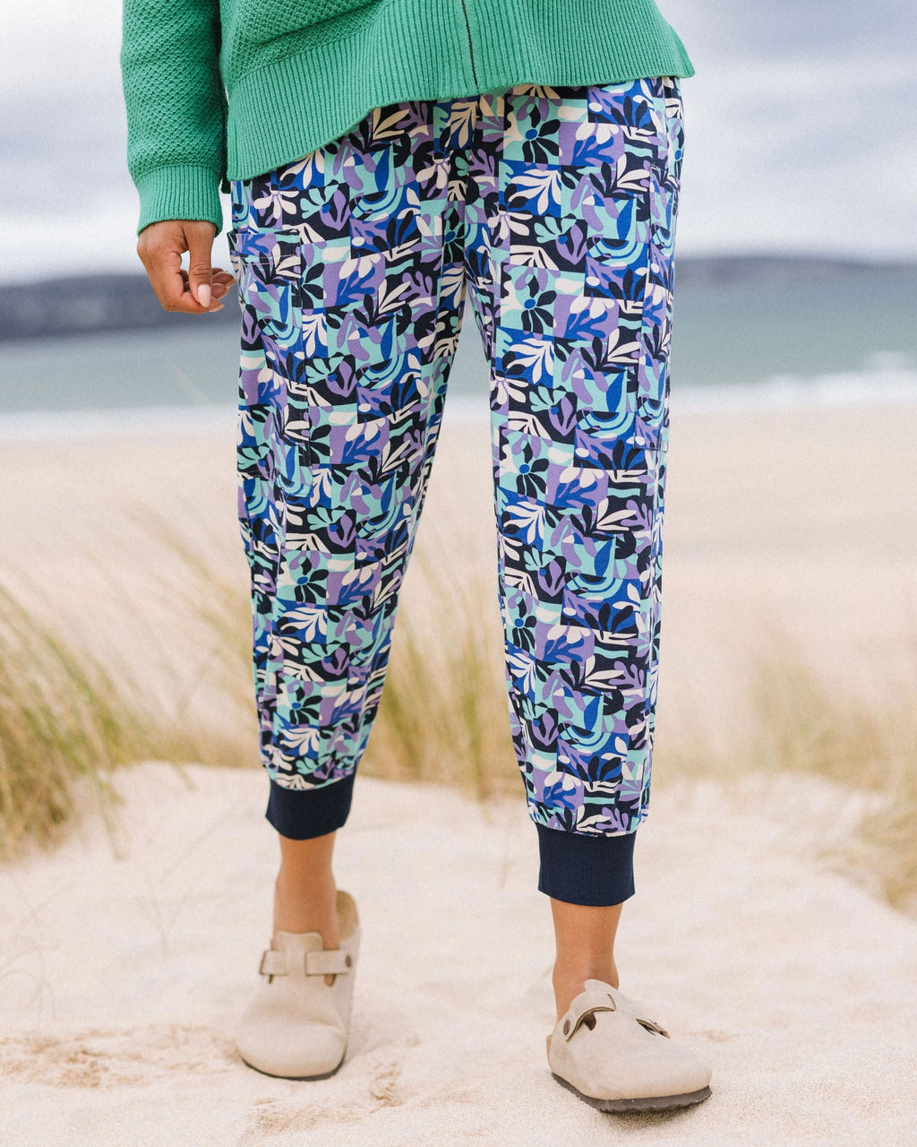 Day Dream Recycled Trouser - Mountain Foliage Purple