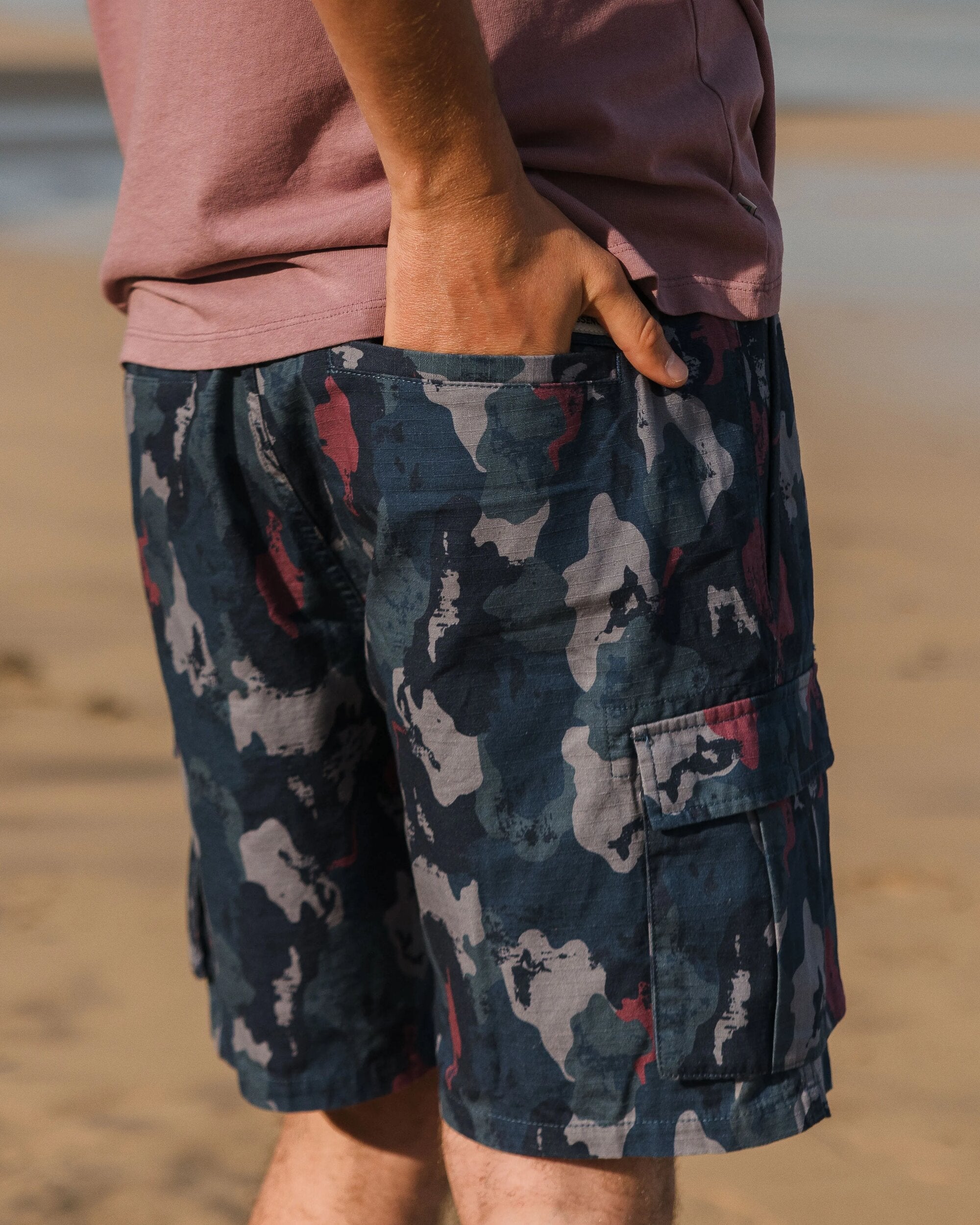 Adventurer Cargo Cotton Short - Sycamore Camo