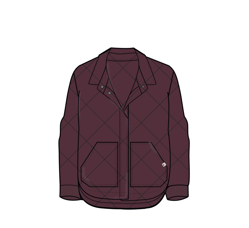 Clementine Quilted Shirt - Fig