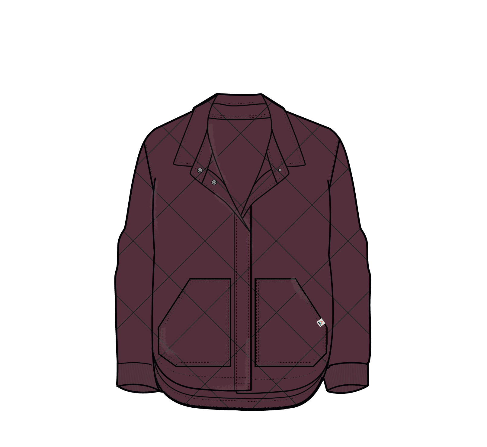 Clementine Quilted Shirt - Fig