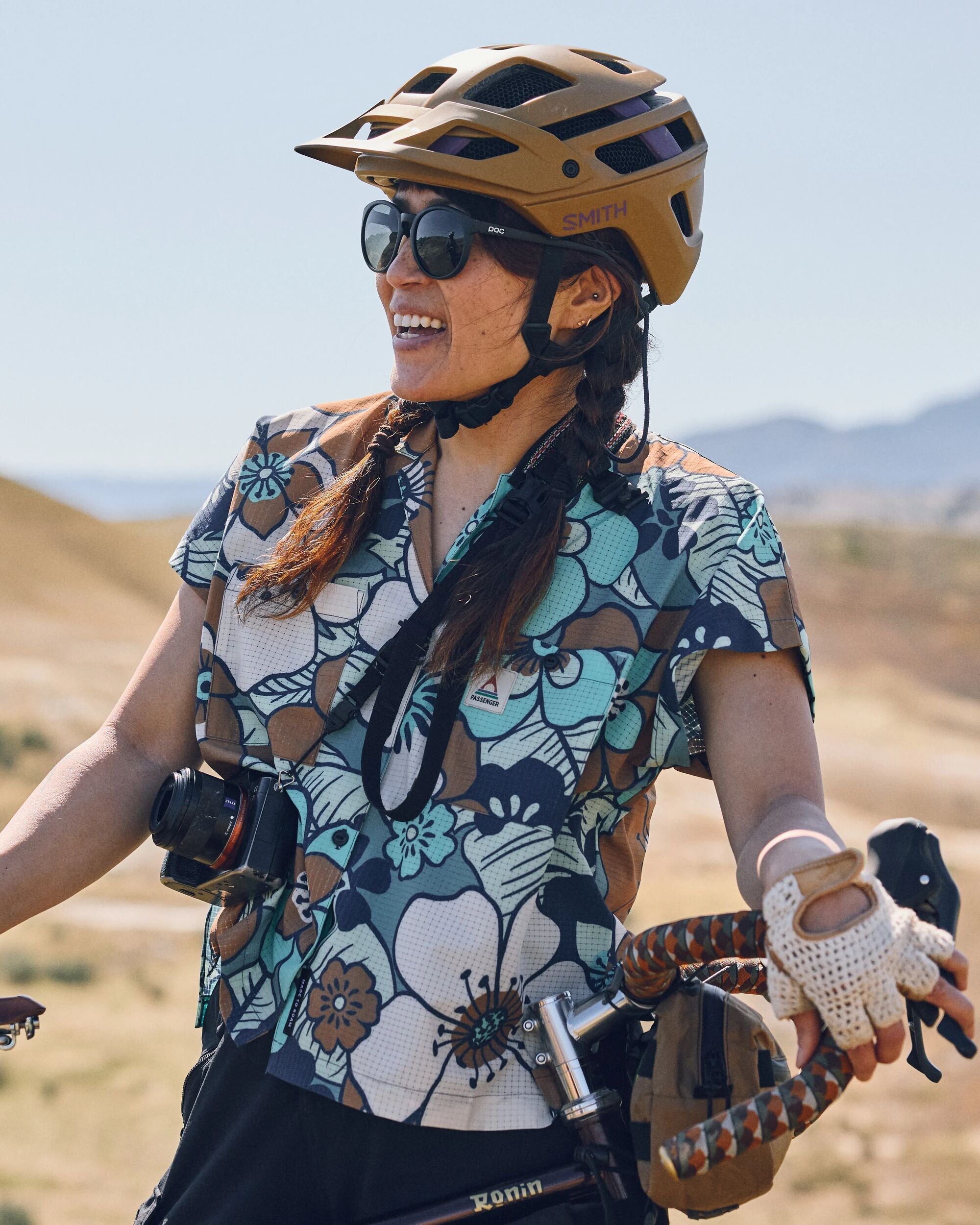 365 Recycled Active Boxy Shirt - Vintage Floral Aqua