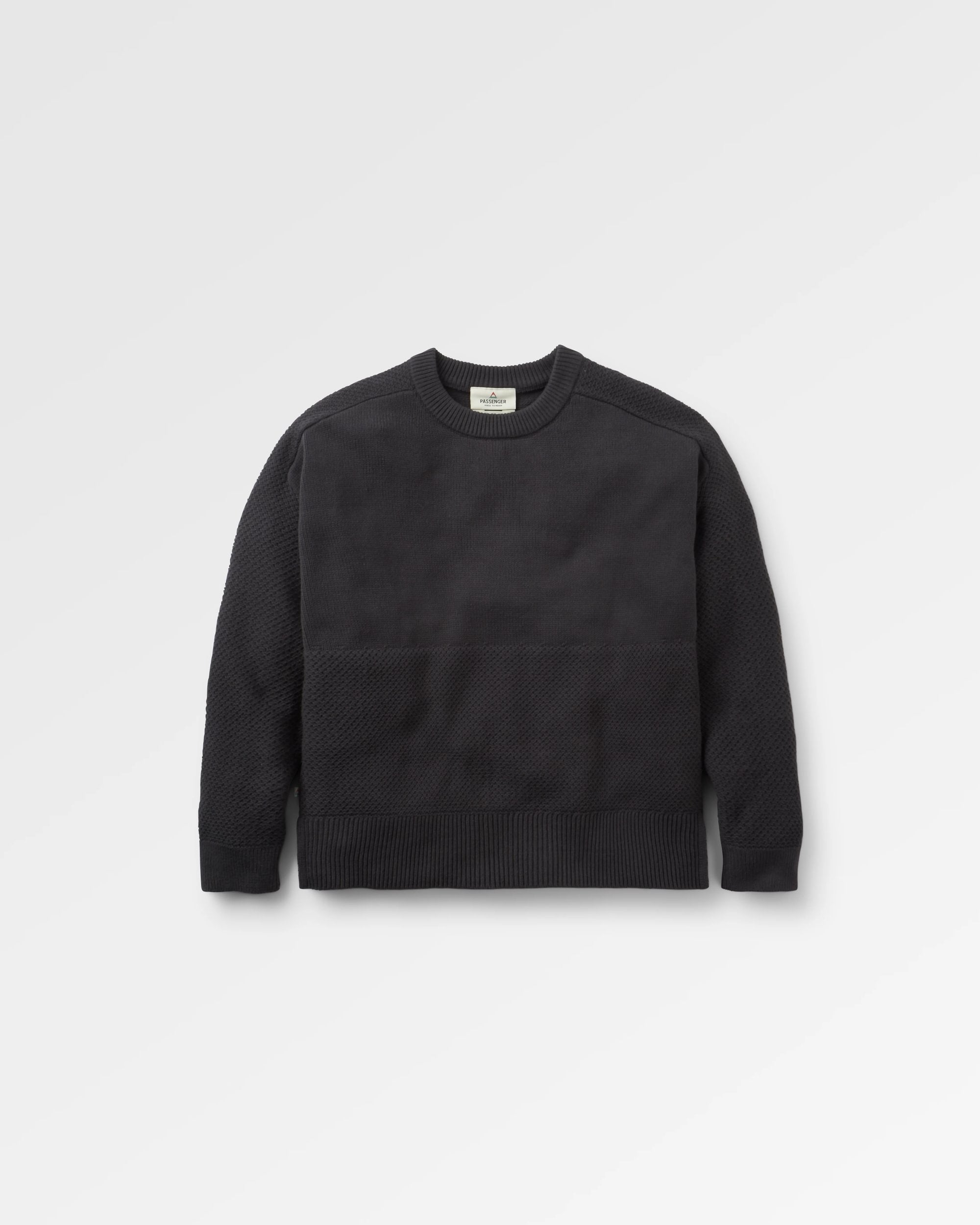Cove Organic Cotton Knitted Jumper - Black