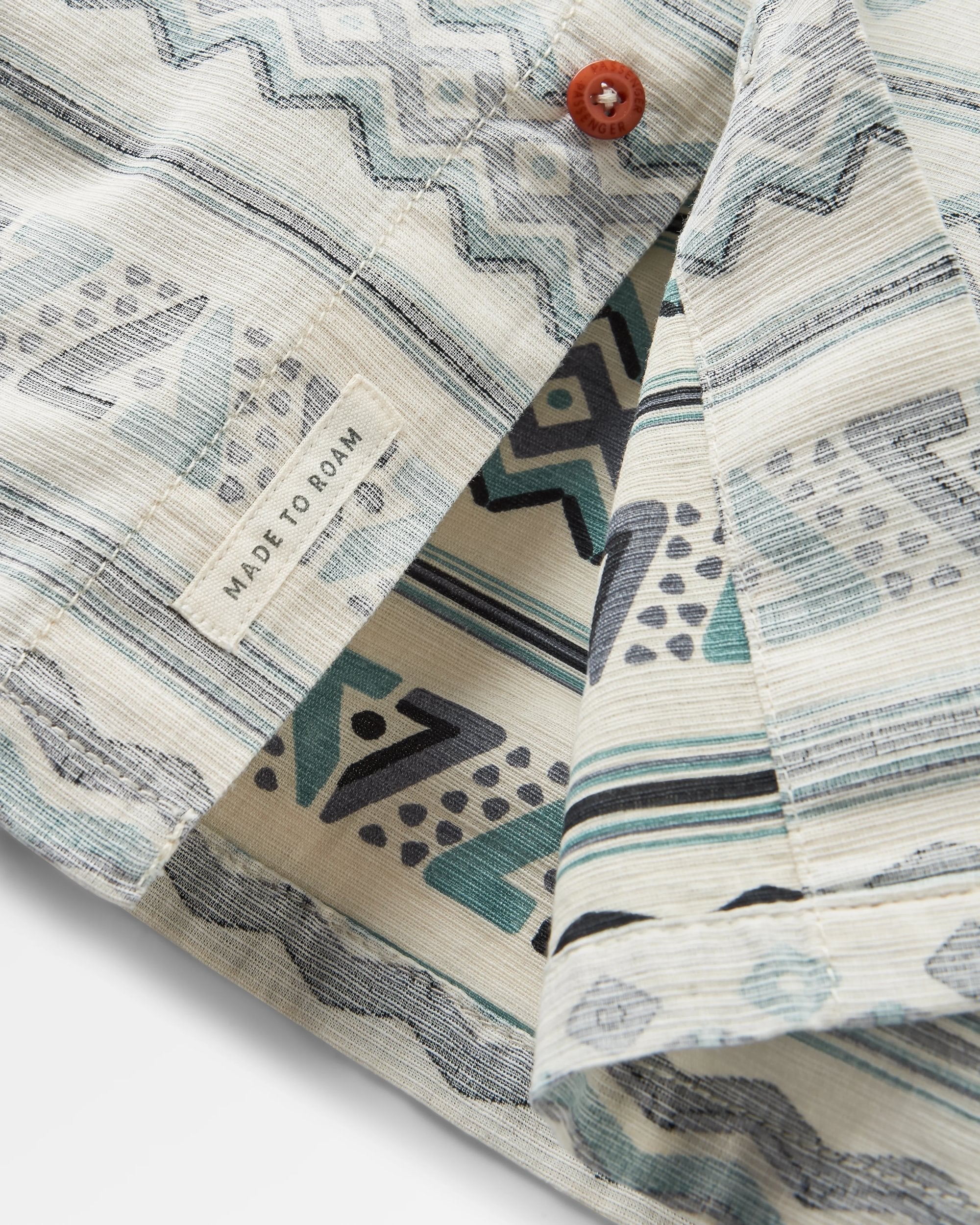 Amboro Organic Cotton Shirt - Mono Geo Birch