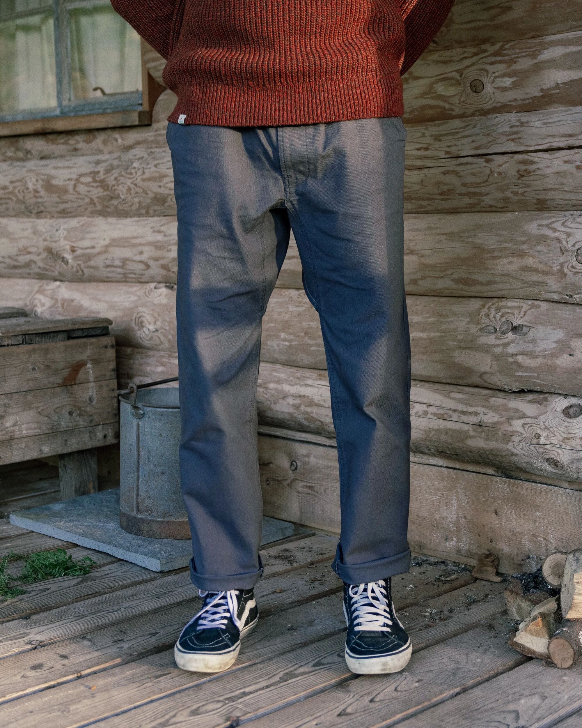 Adventurer Organic Cotton Canvas Trouser - Charcoal