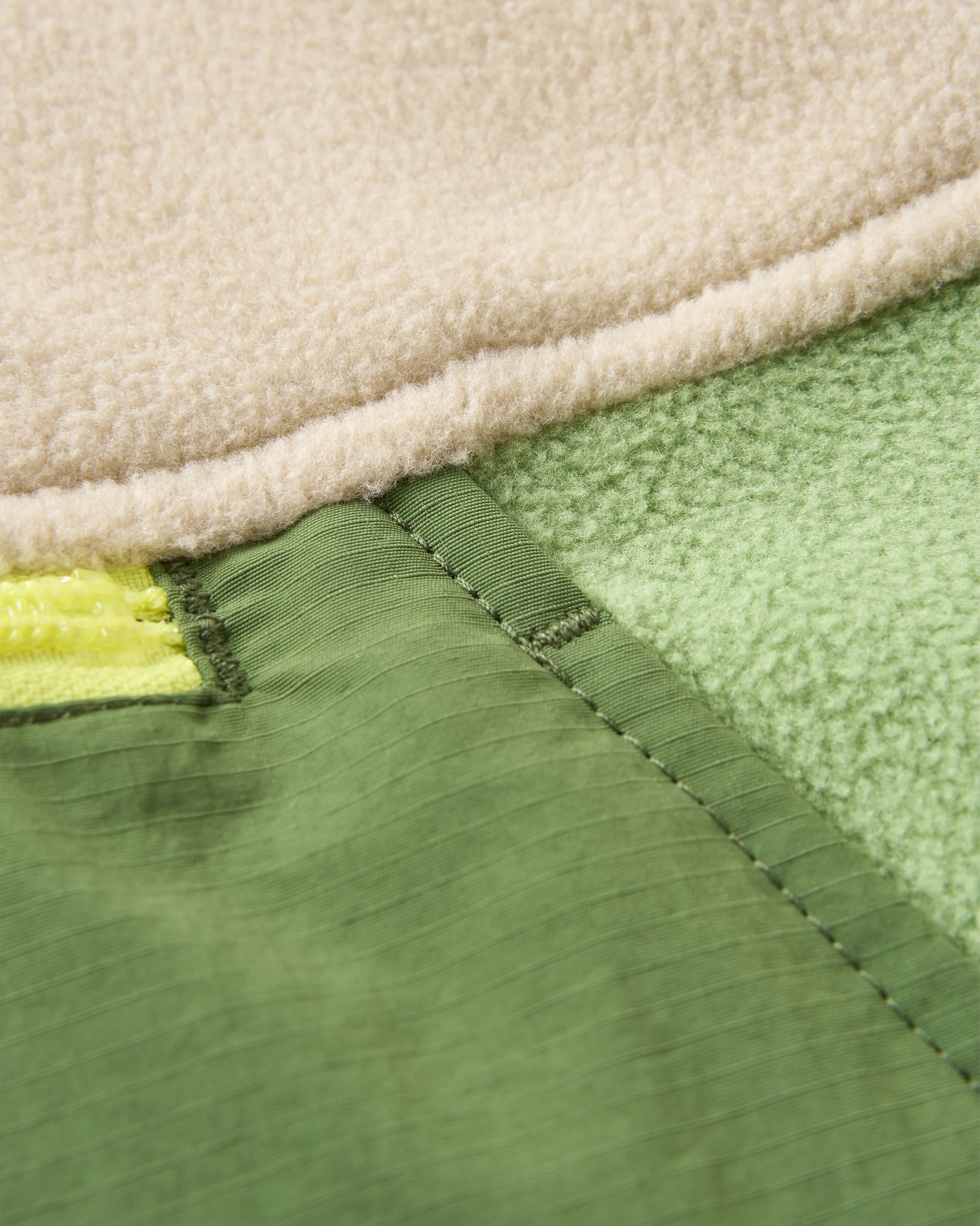 Alexander Recycled Hooded Polar Fleece - Feather/Wild Green