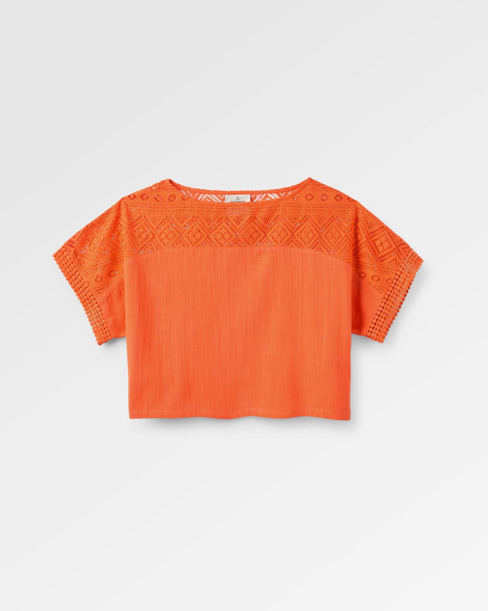 Flurry Woven Top - Ember Orange